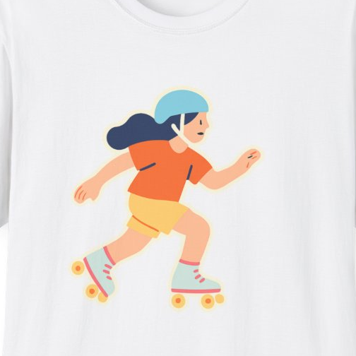 Retro Roller Skating Unisex T-Shirt - Soft Comfy Tee for Skaters