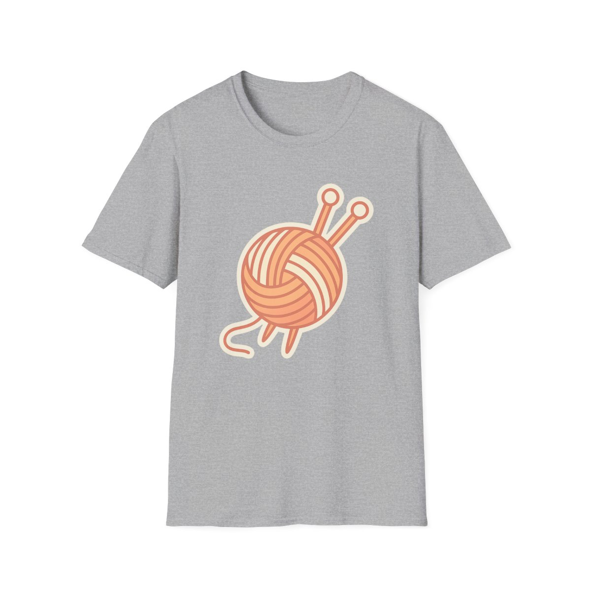 Premium Knitting Yarn Unisex T-Shirt - Soft Cotton Tee for Craft Lovers