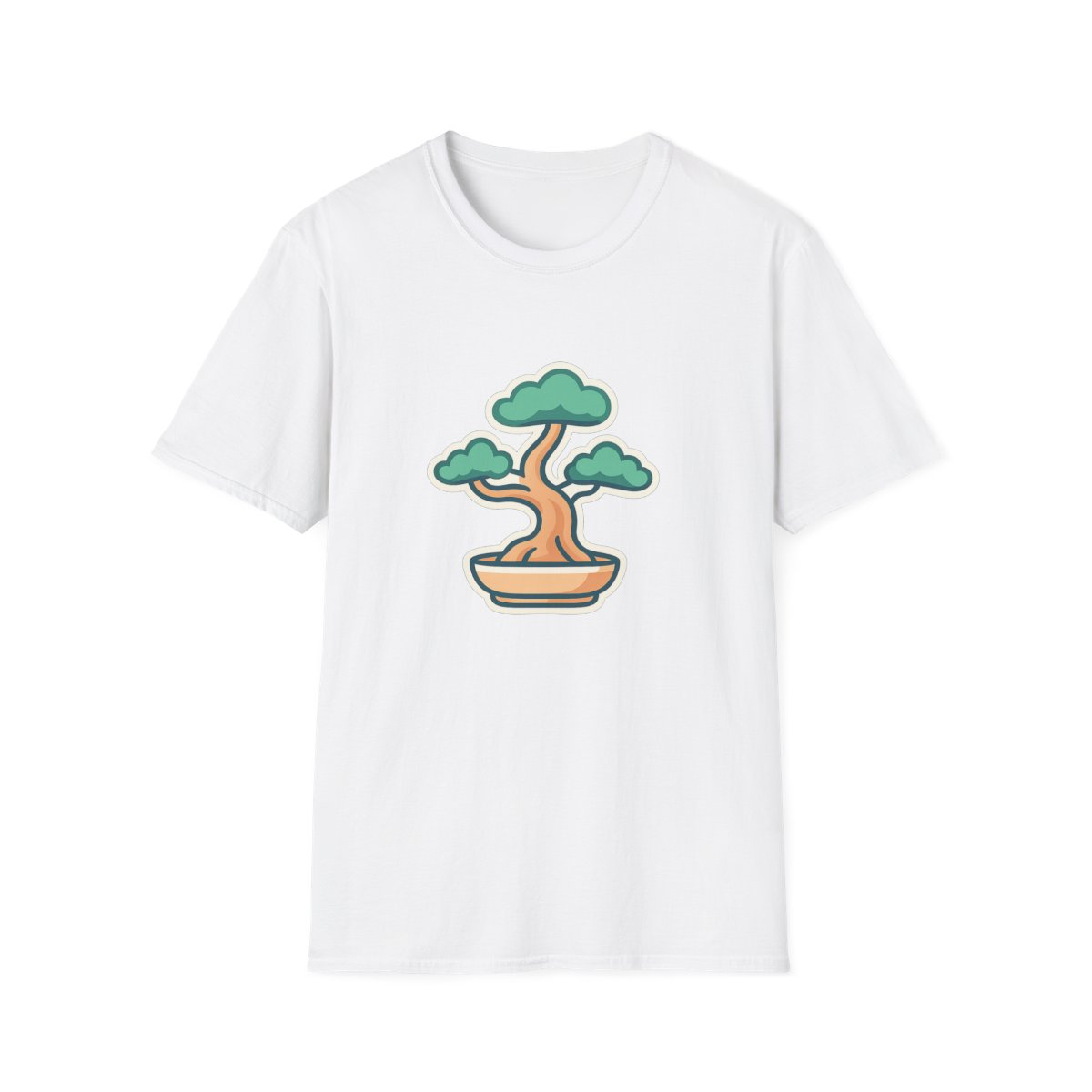 Bonsai Tree Unisex T-Shirt | Minimalist Art Tee for Nature Lovers
