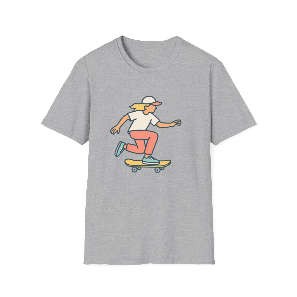 Skateboard Vibes Unisex T-Shirt | Soft Comfortable Skate Tee for All
