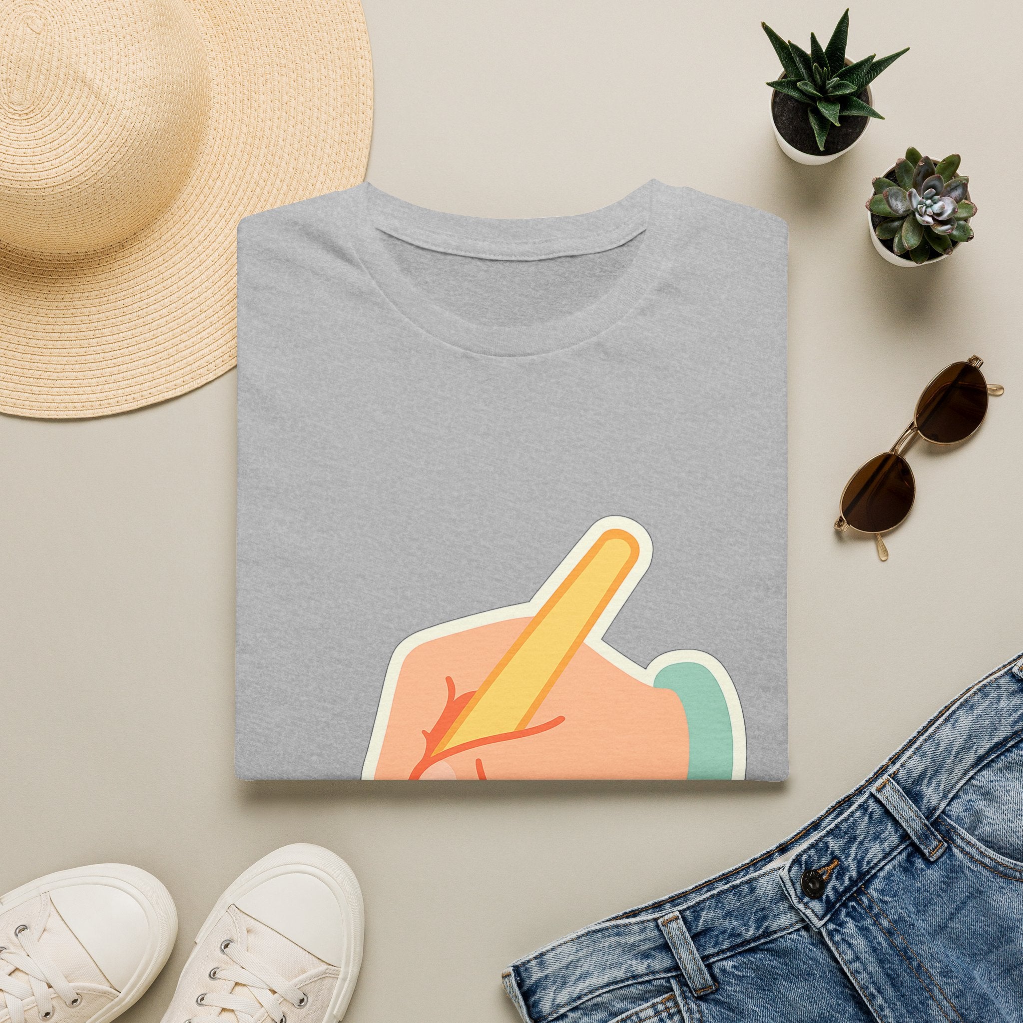 Hand Lettering Calligraphy Graphic T-Shirt
