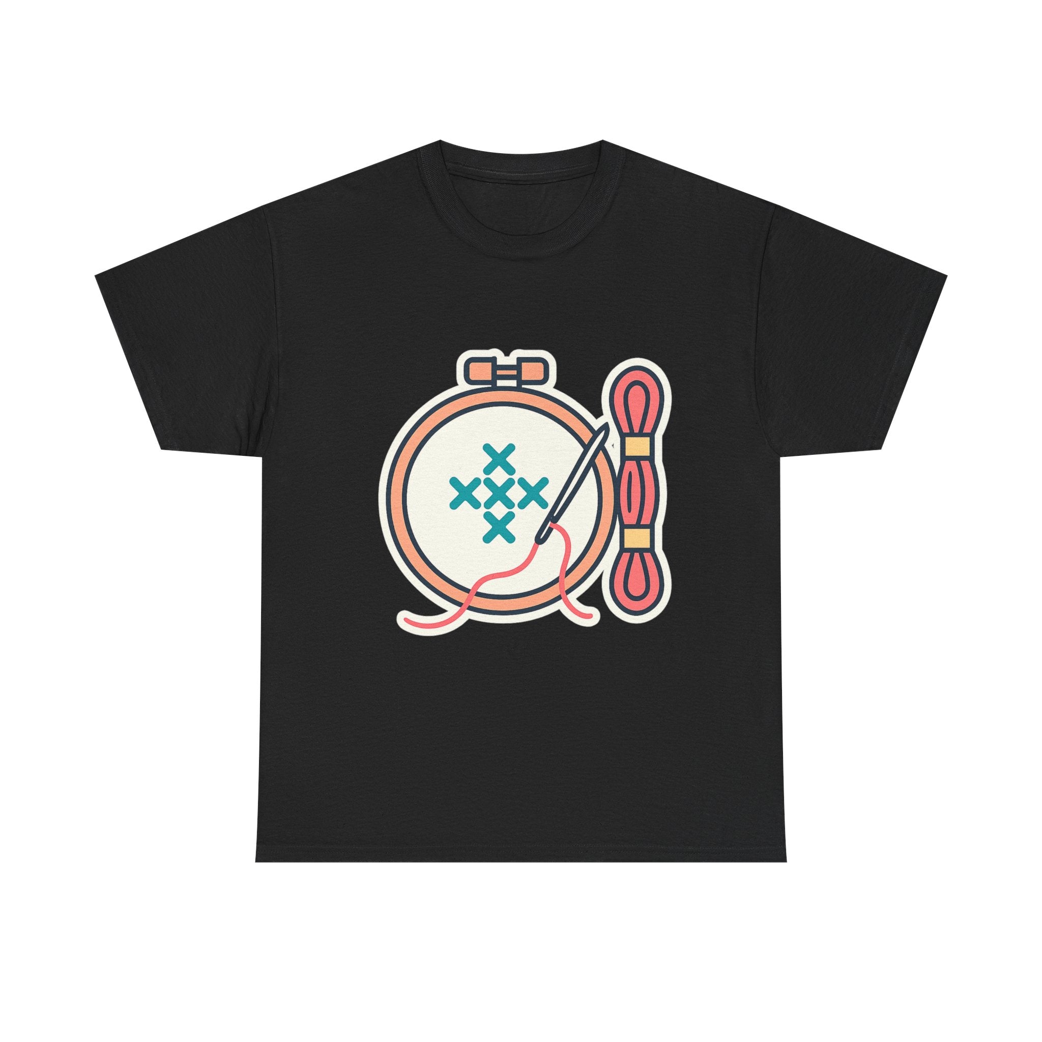 Cross Stitch Unisex T-Shirt | Soft Cotton Tee for Needlework Lovers