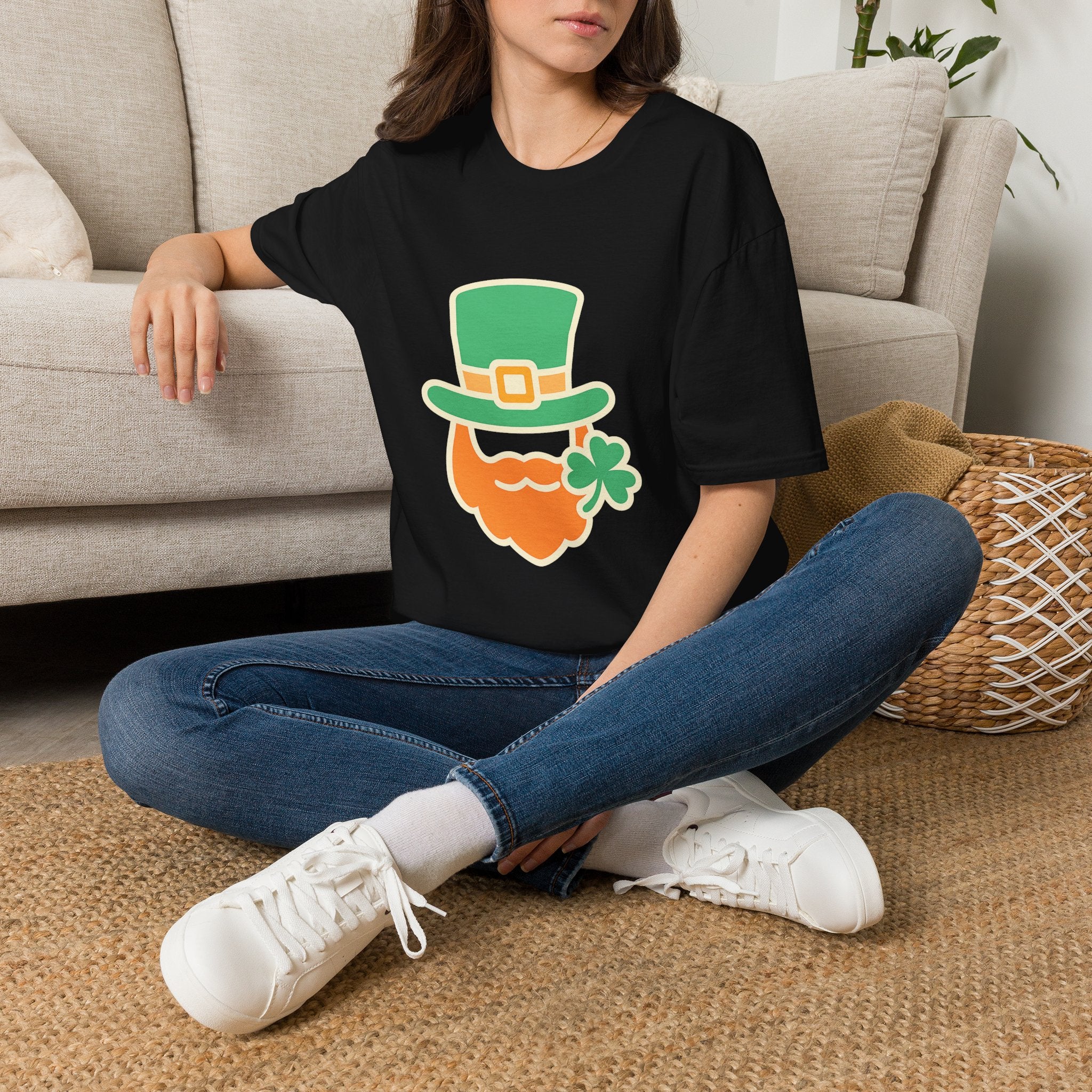 St Patrick’s Day t-shirt with lucky green St Patrick’s design – for the party