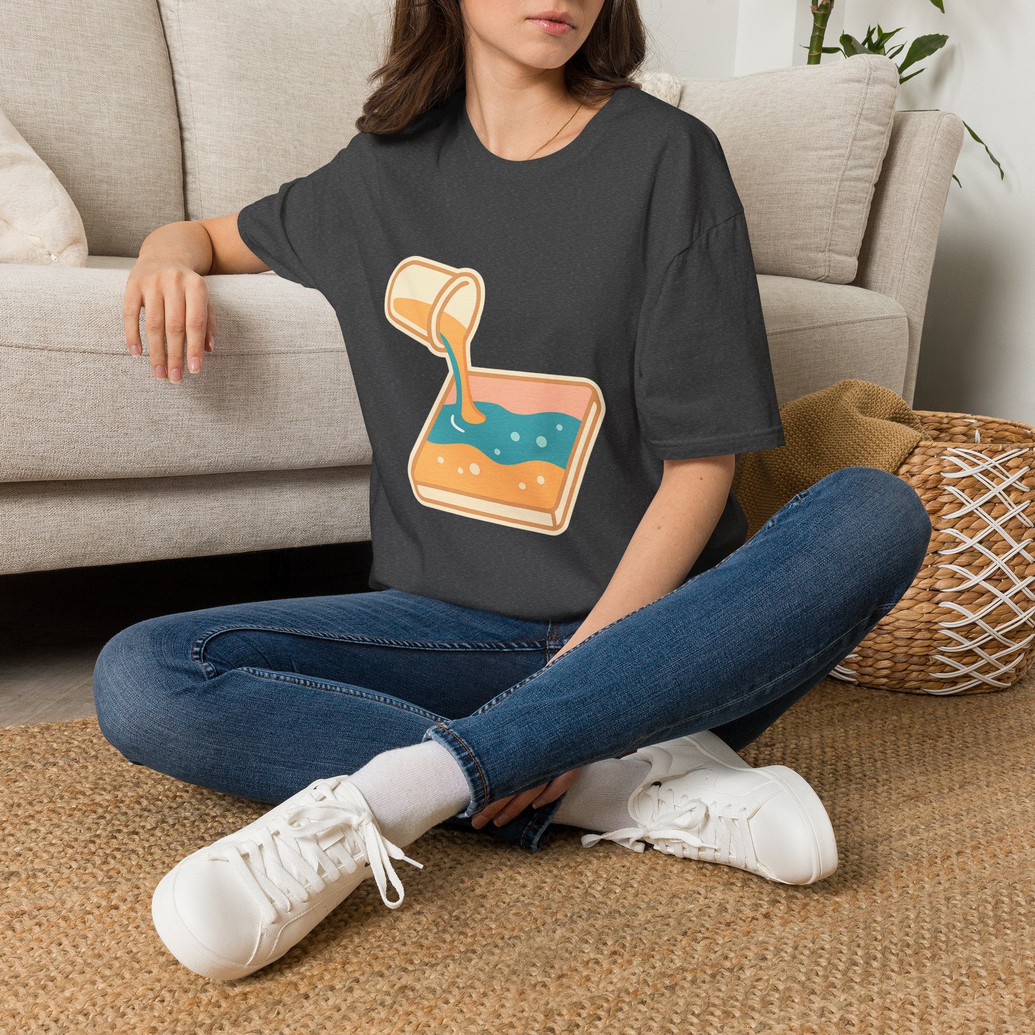Resin Art Unisex T-Shirt | Unique Abstract Design Tee for Art Lovers