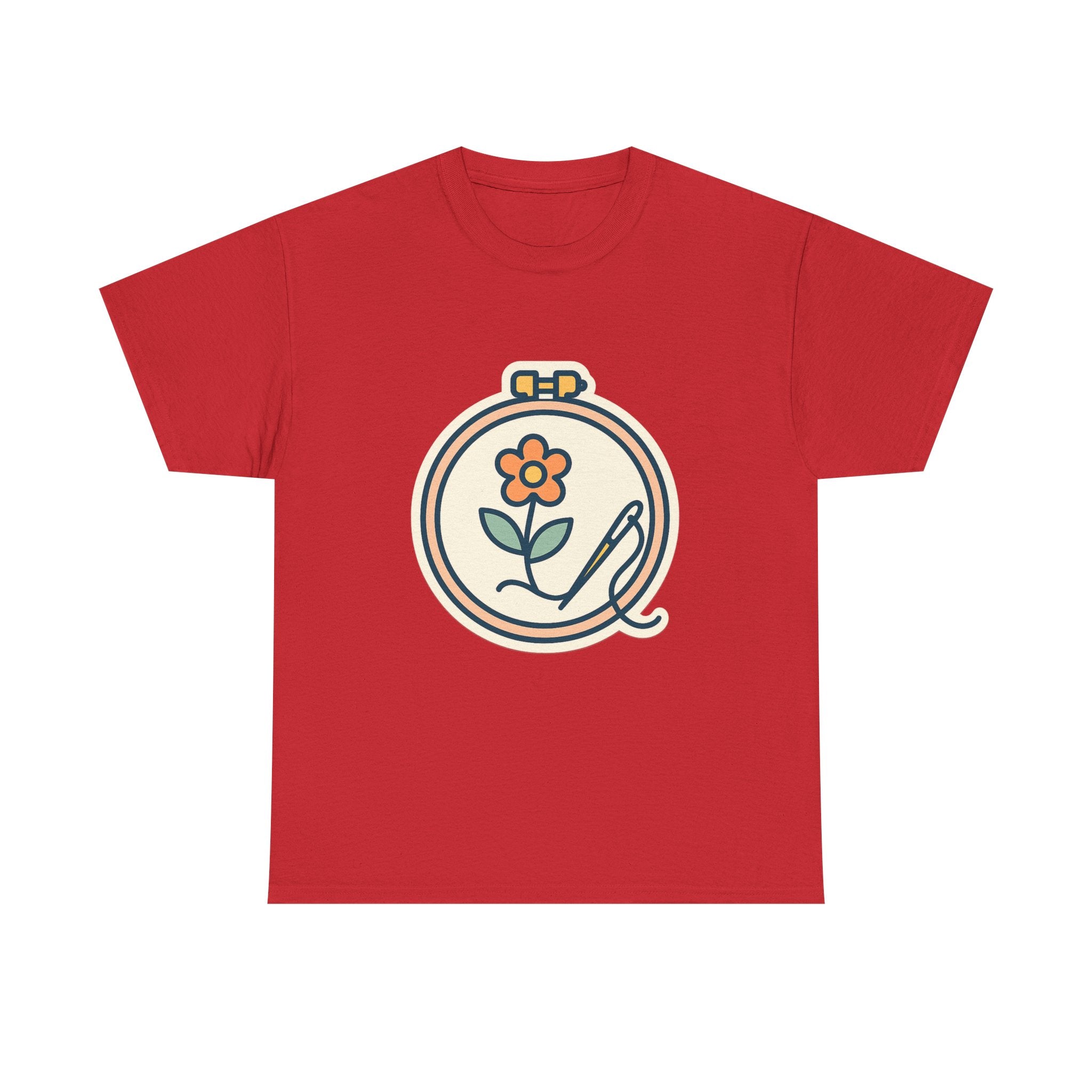 Embroidered Art Unisex T-Shirt | Comfortable Cotton Tee for Art Lovers