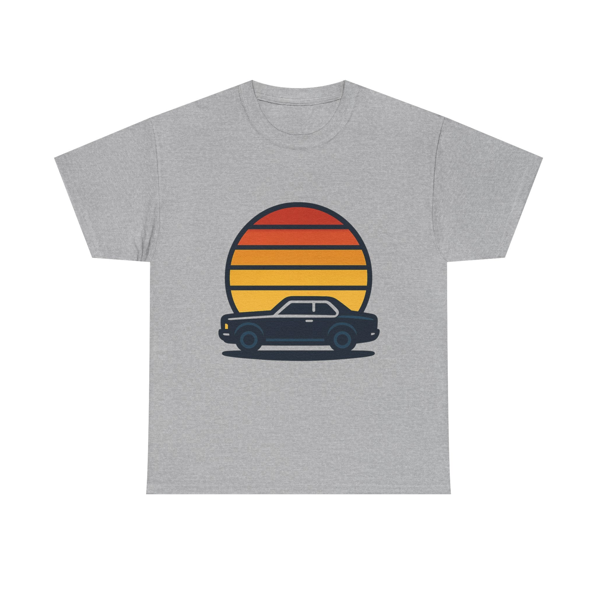 Vintage Retro Sunset T-Shirt | Unisex Cotton Tee | Boho Style Apparel