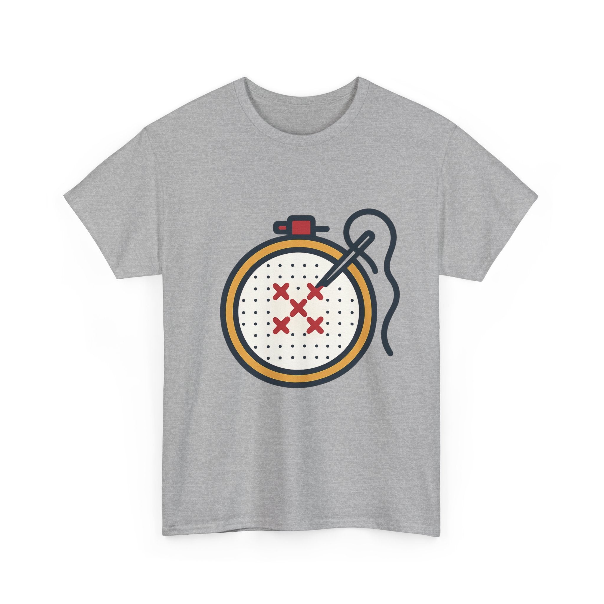 Cross Stitch Unisex T-Shirt | Soft Cotton Tee for Needlework Lovers