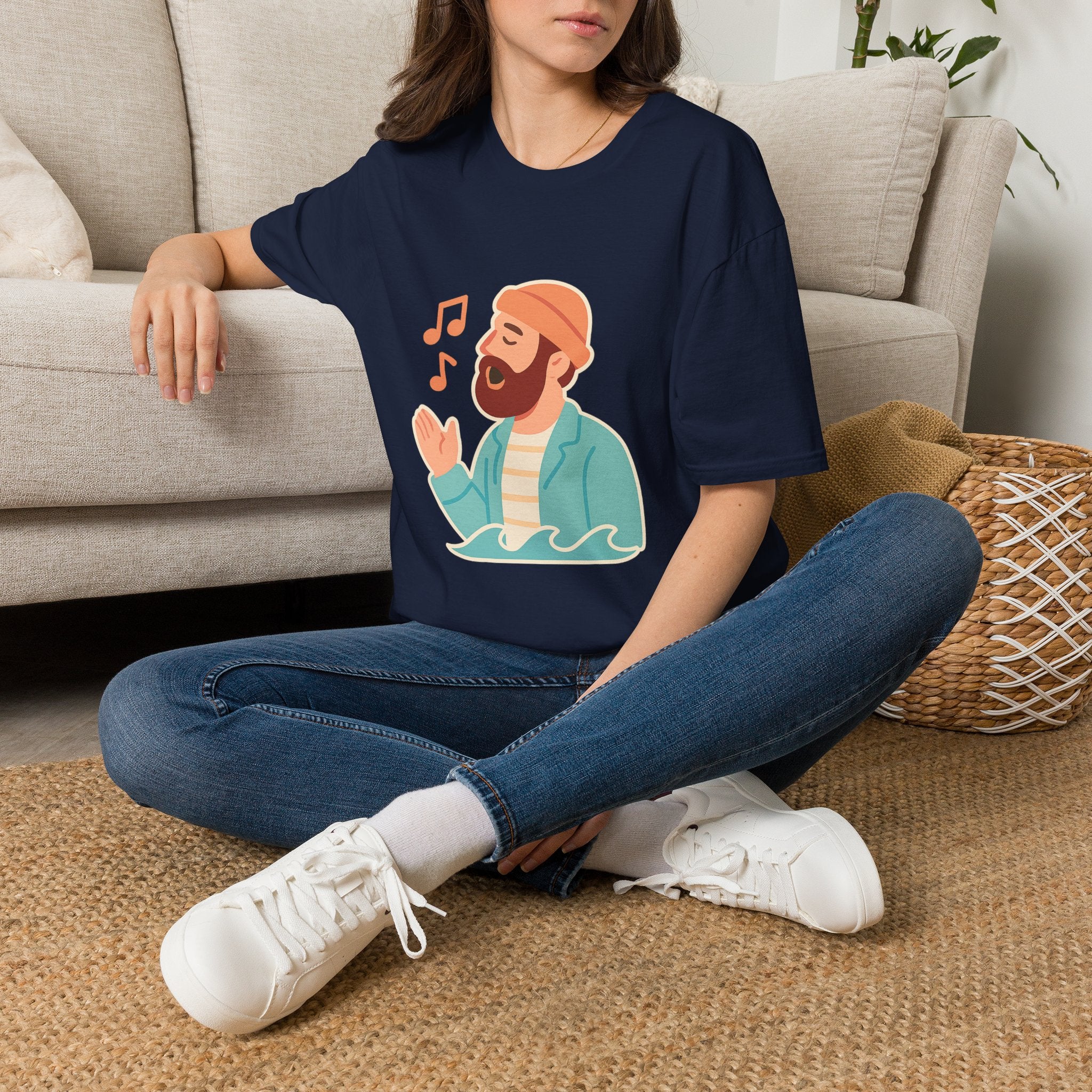 Sea Shanty Singing Graphic T-Shirt