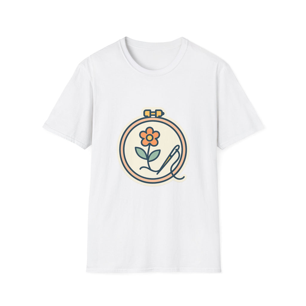 Embroidered Art Unisex T-Shirt | Comfortable Cotton Tee for Art Lovers