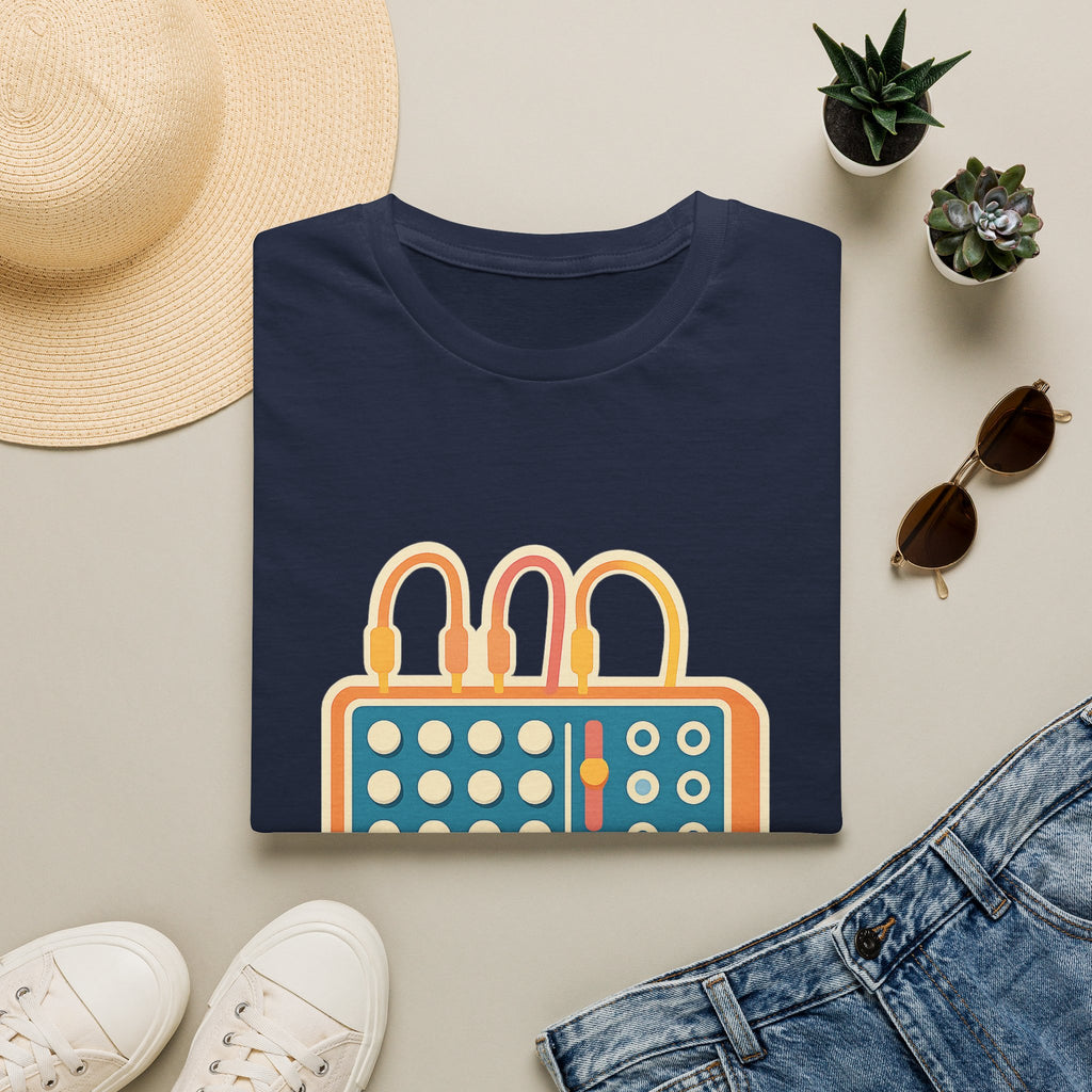 Modular Synthesis t-shirt with synthesizer modular design – gift for synth enthusiasts