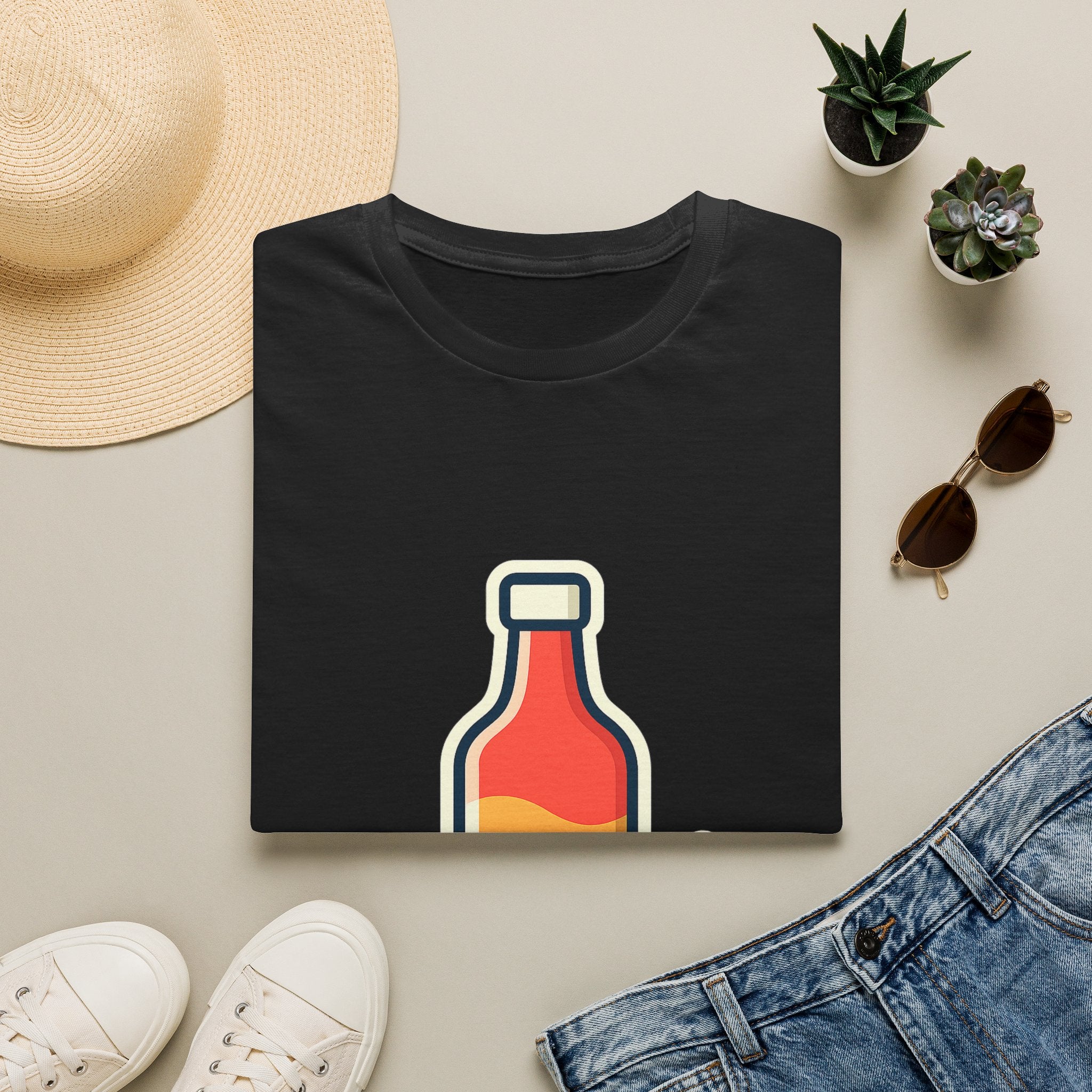 Hot Sauce & Chili Lover Unisex T-Shirt | Soft Cotton Tee for Spicy Food Fans