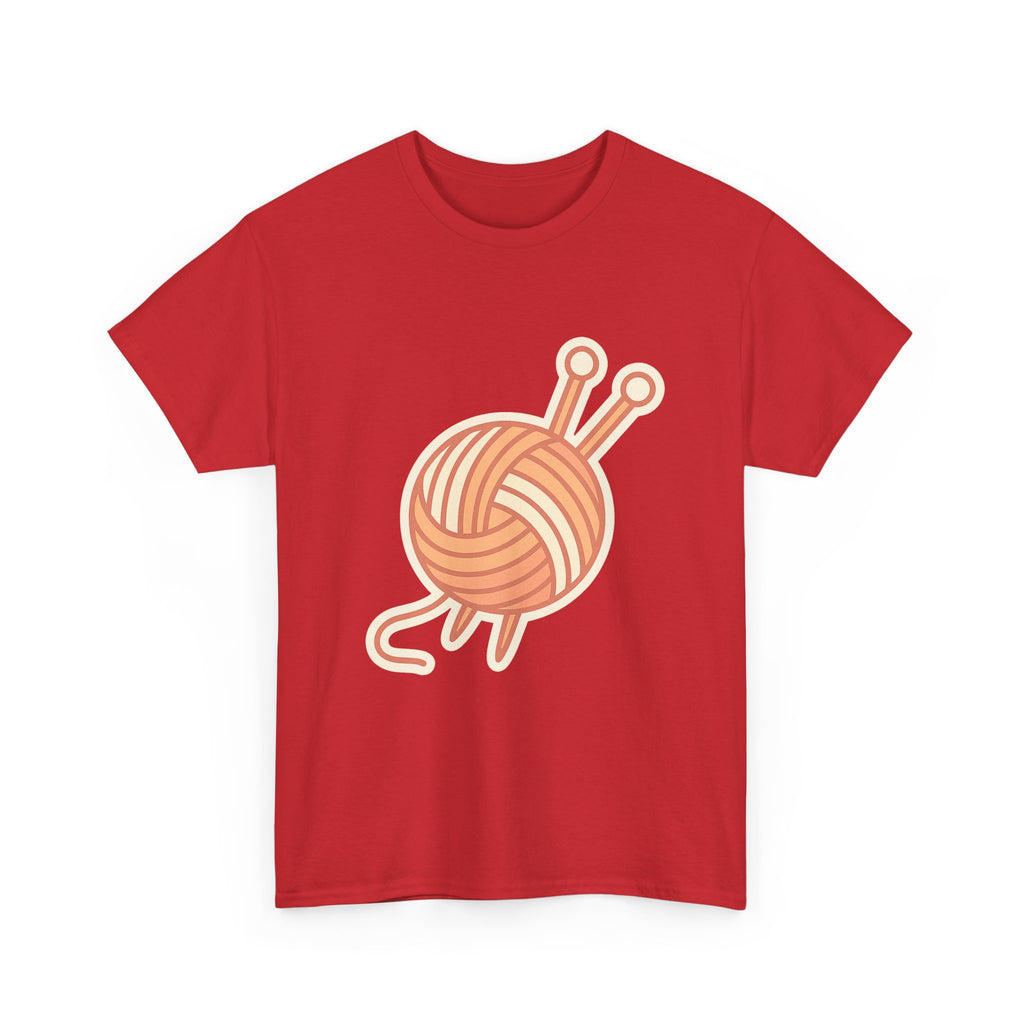 Premium Knitting Yarn Unisex T-Shirt - Soft Cotton Tee for Craft Lovers