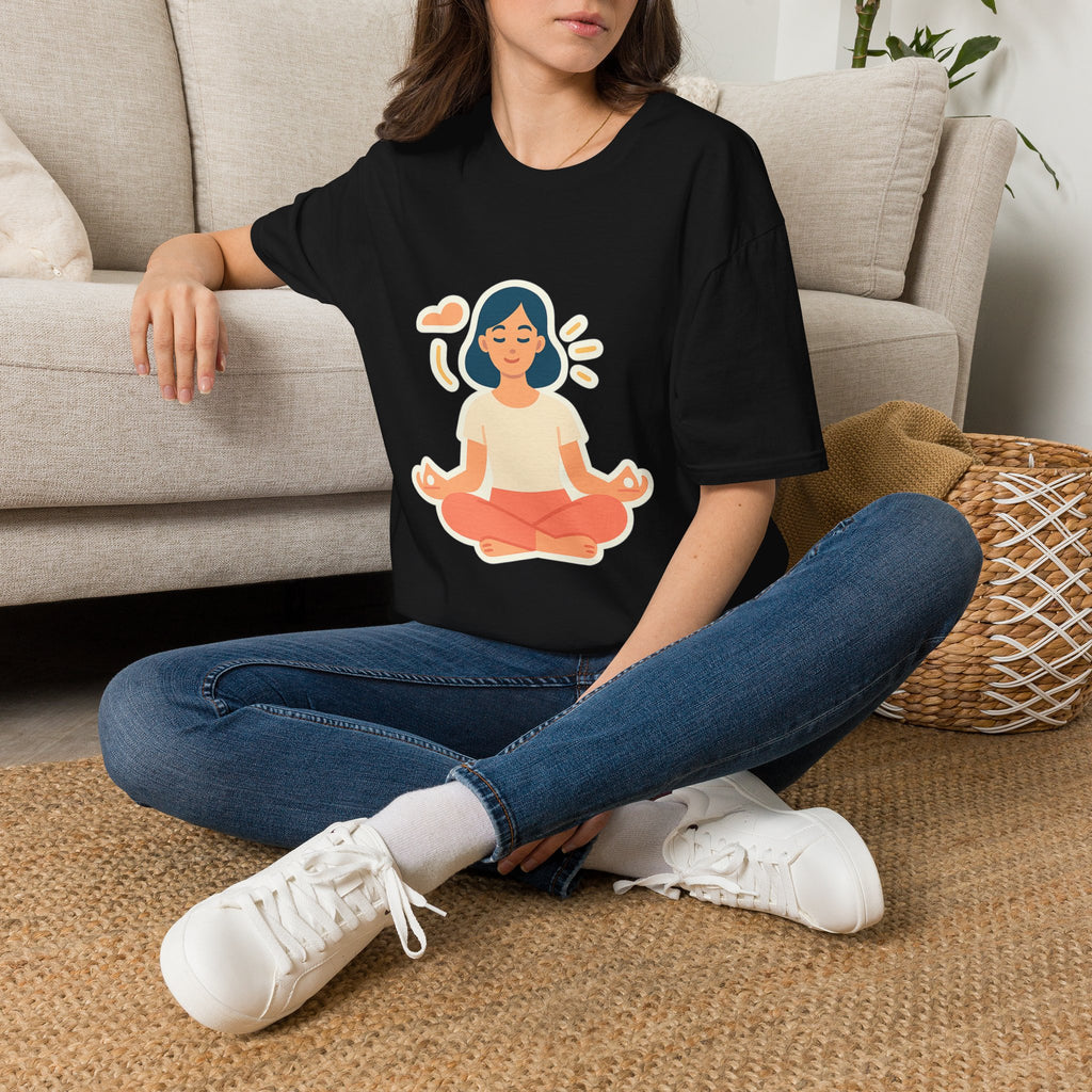 Calm meditation t-shirt – gift for peace seekers