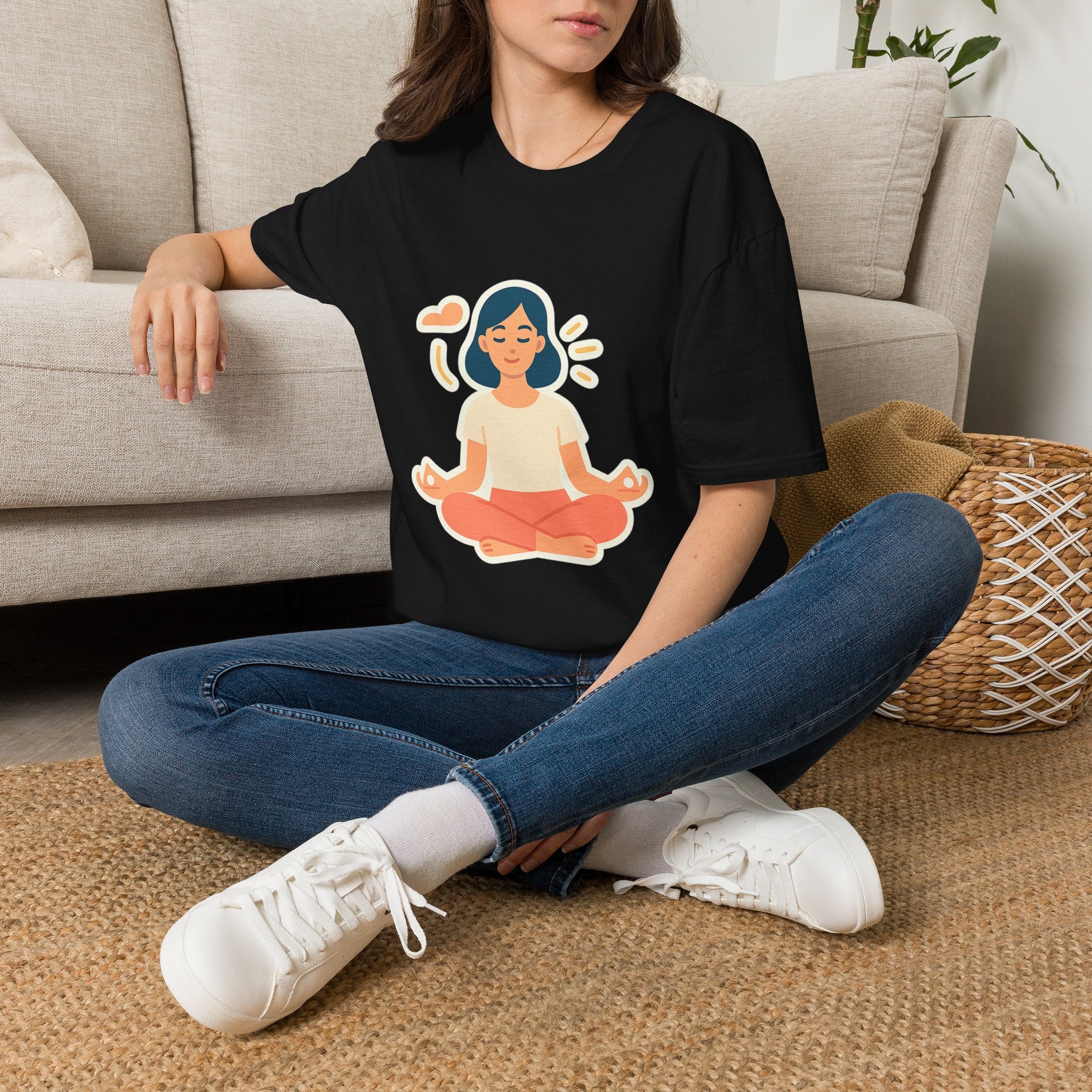 Calm meditation t-shirt – gift for peace seekers