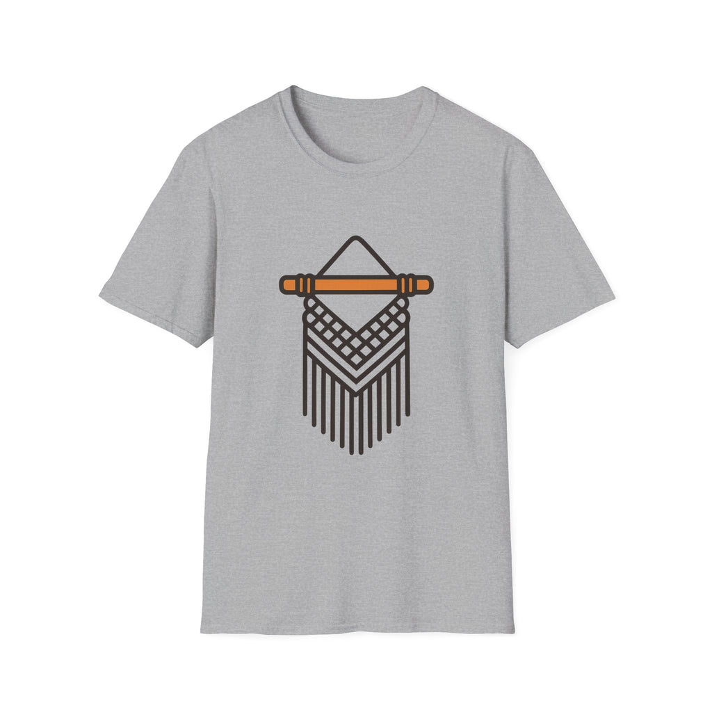 Macrame Unisex T-Shirt | Boho Art Print Tee for Men & Women