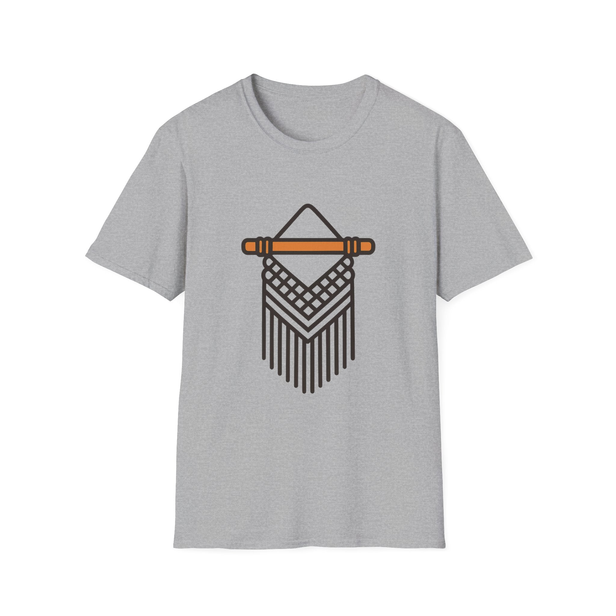 Macrame Unisex T-Shirt | Boho Art Print Tee for Men & Women