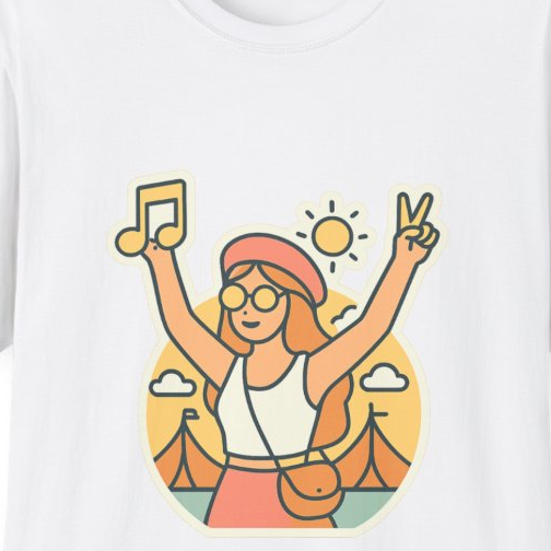 Music Festival Unisex T-Shirt - Perfect Anniversary Gift for Girlfriend