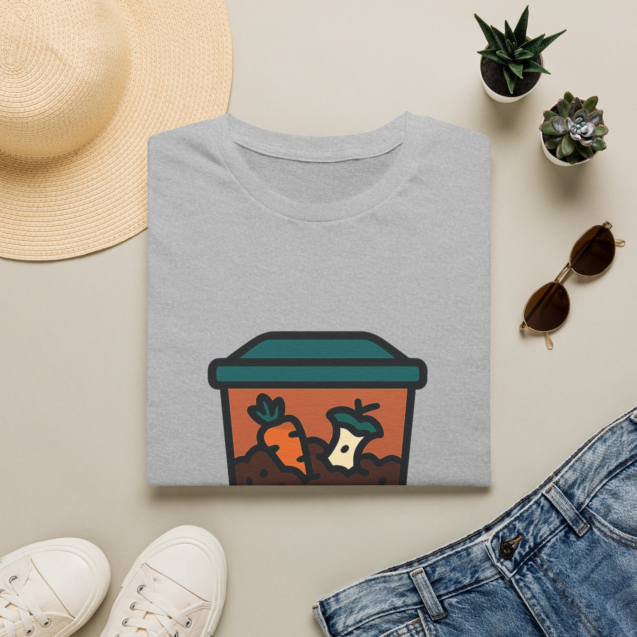 Worm Composting t-shirt with worm composting design – gift for vermicomposting enthusiasts