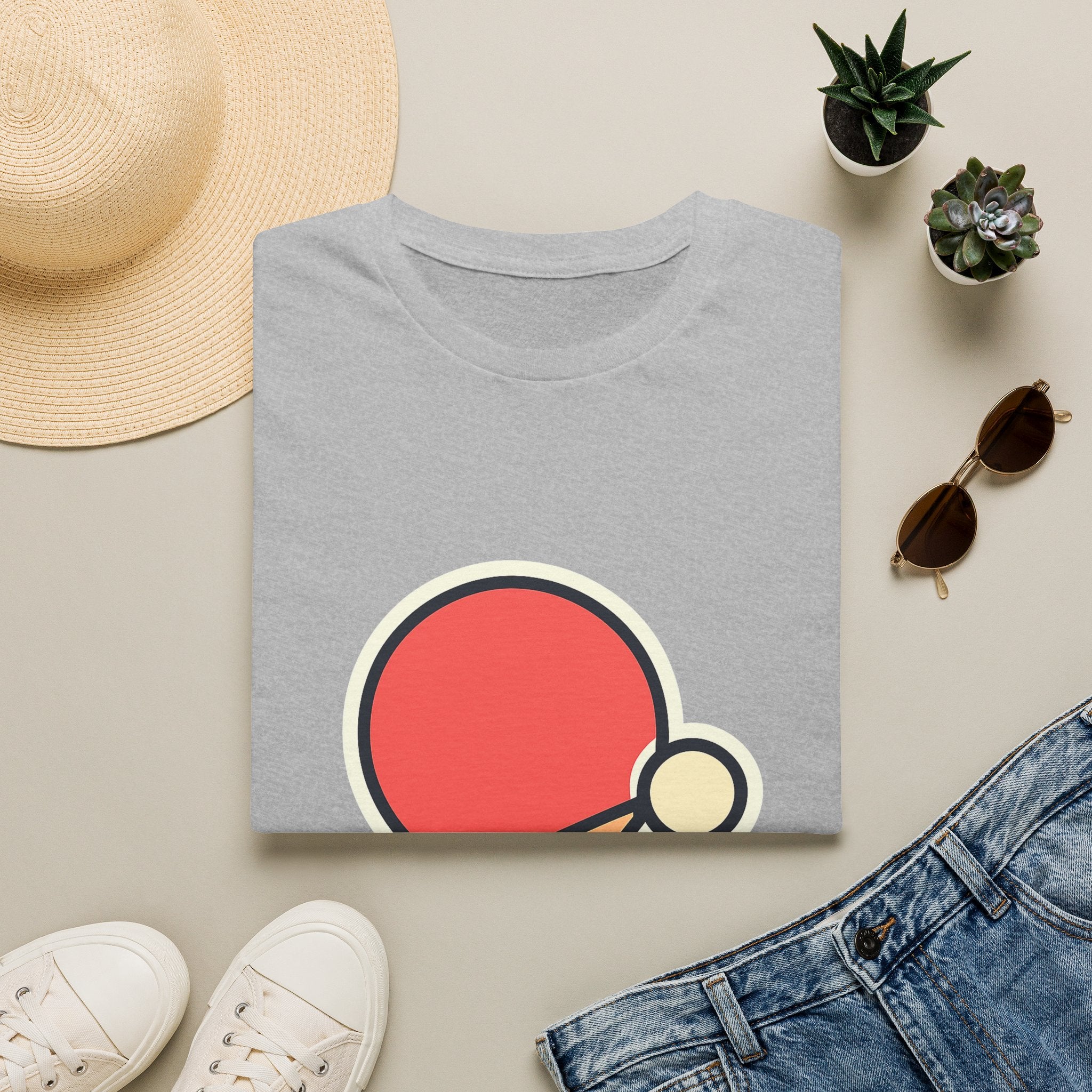 Ping Pong Table Tennis Unisex T-Shirt | Soft Comfortable Tee for Players