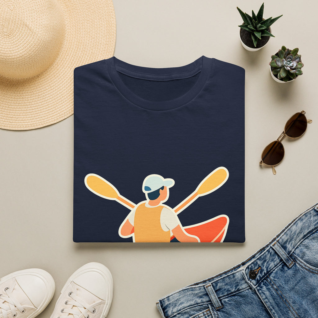 Kayaking Paddling Adventure Unisex T-Shirt - Soft Comfort Cotton Tee