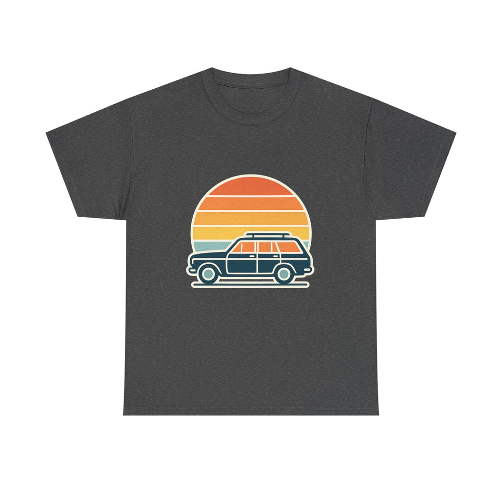 Vintage Retro Sunset T-Shirt | Unisex Cotton Tee | Boho Style Apparel