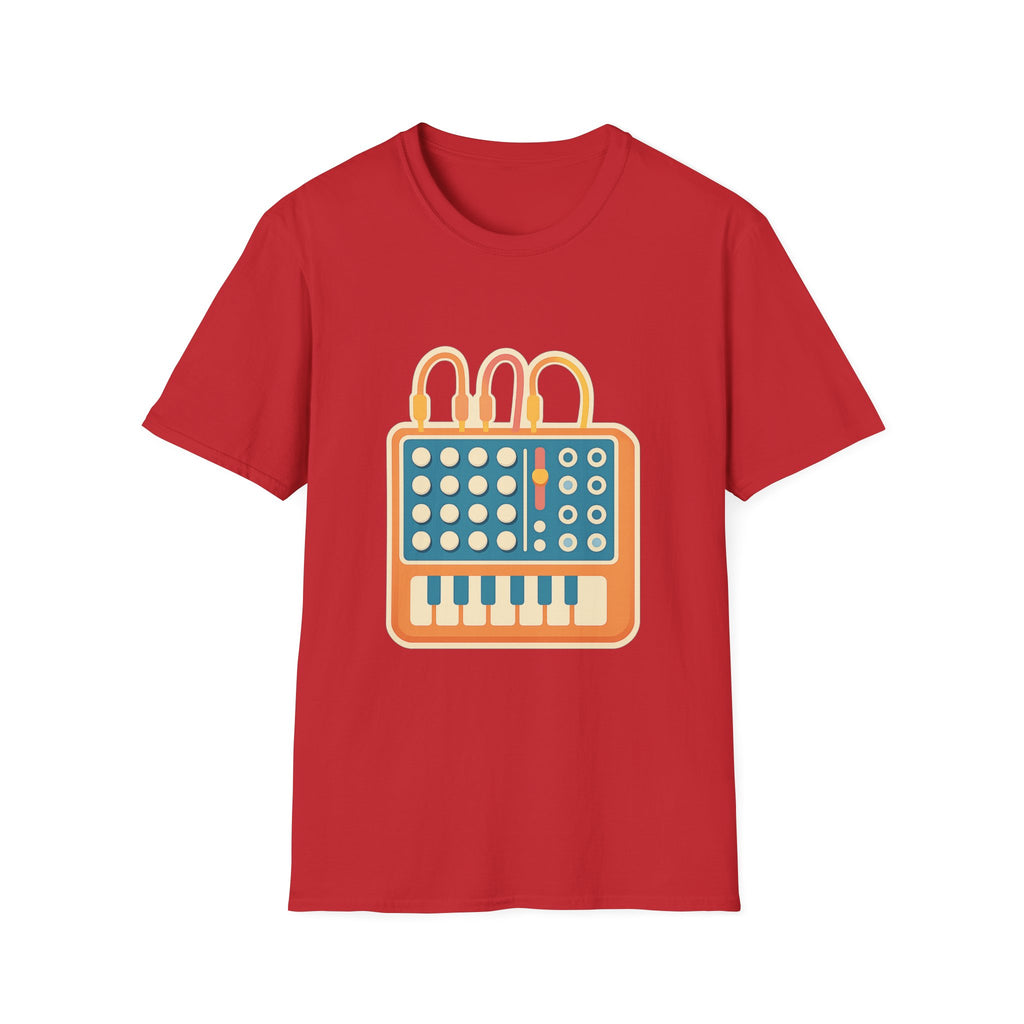 Modular Synthesis t-shirt with synthesizer modular design – gift for synth enthusiasts