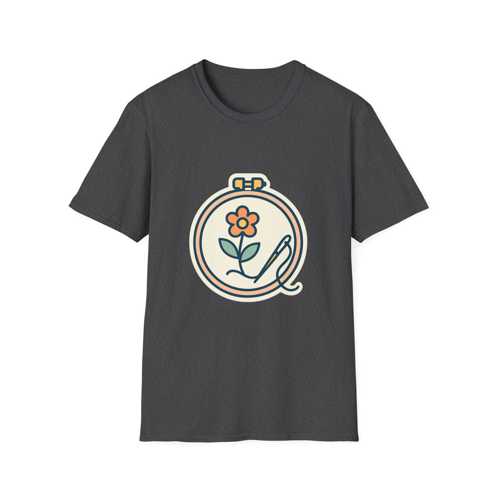 Embroidered Art Unisex T-Shirt | Comfortable Cotton Tee for Art Lovers