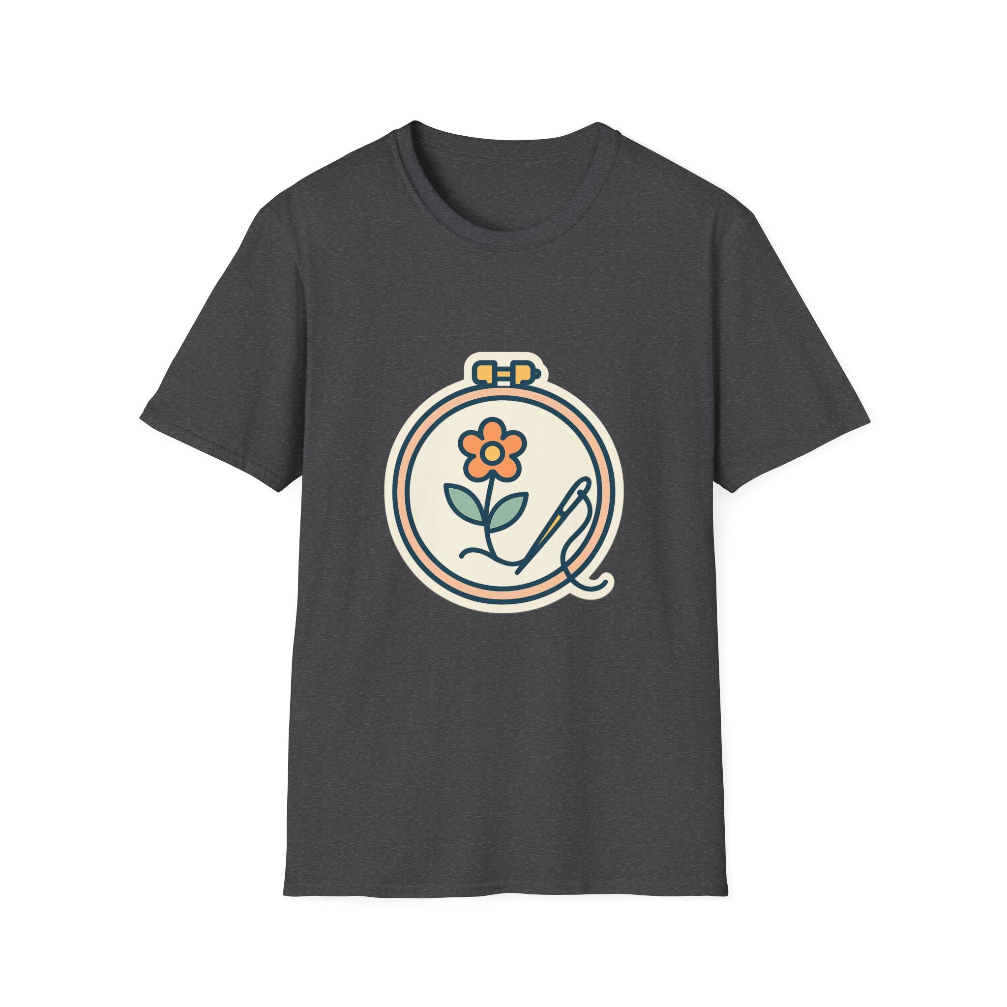 Embroidered Art Unisex T-Shirt | Comfortable Cotton Tee for Art Lovers