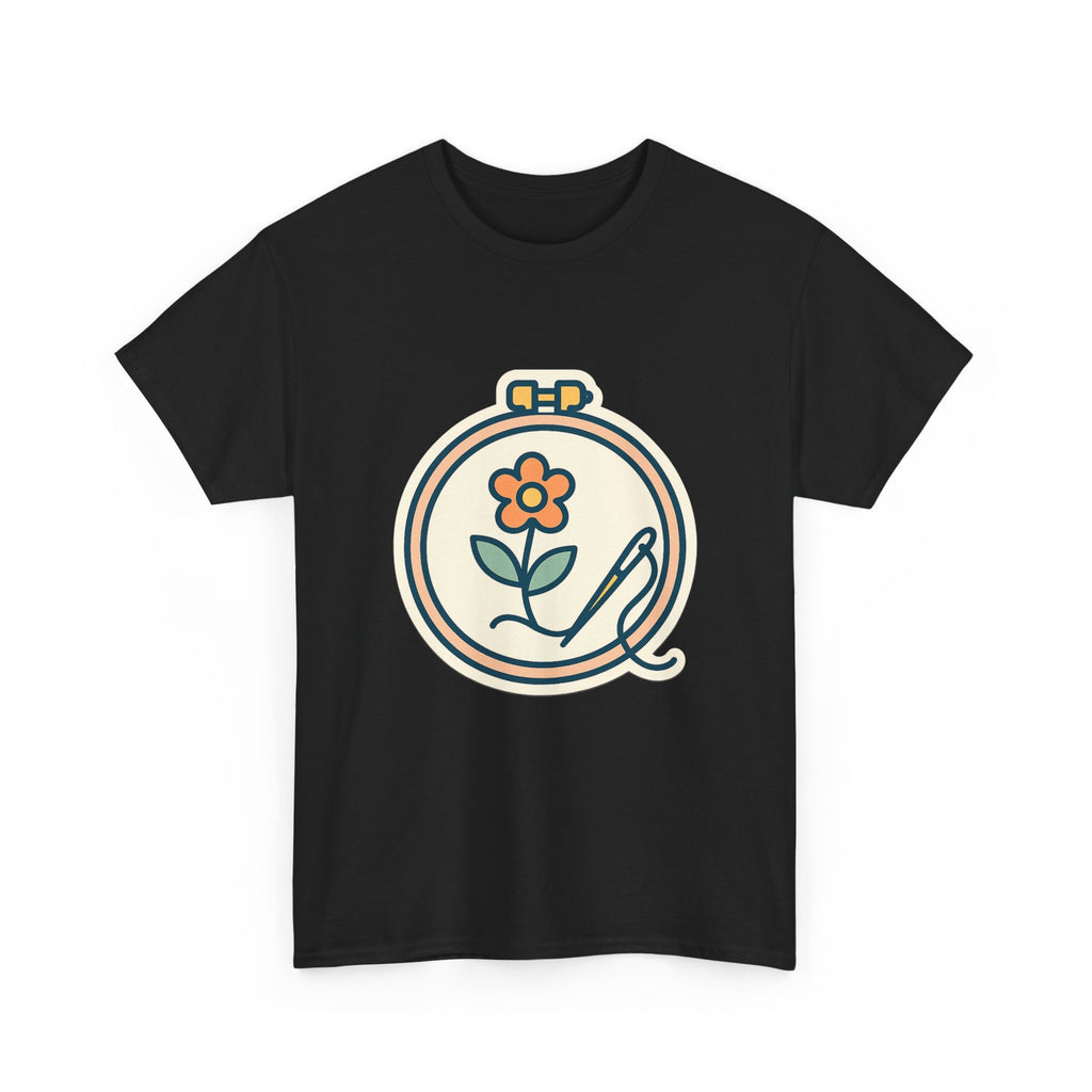 Embroidered Art Unisex T-Shirt | Comfortable Cotton Tee for Art Lovers