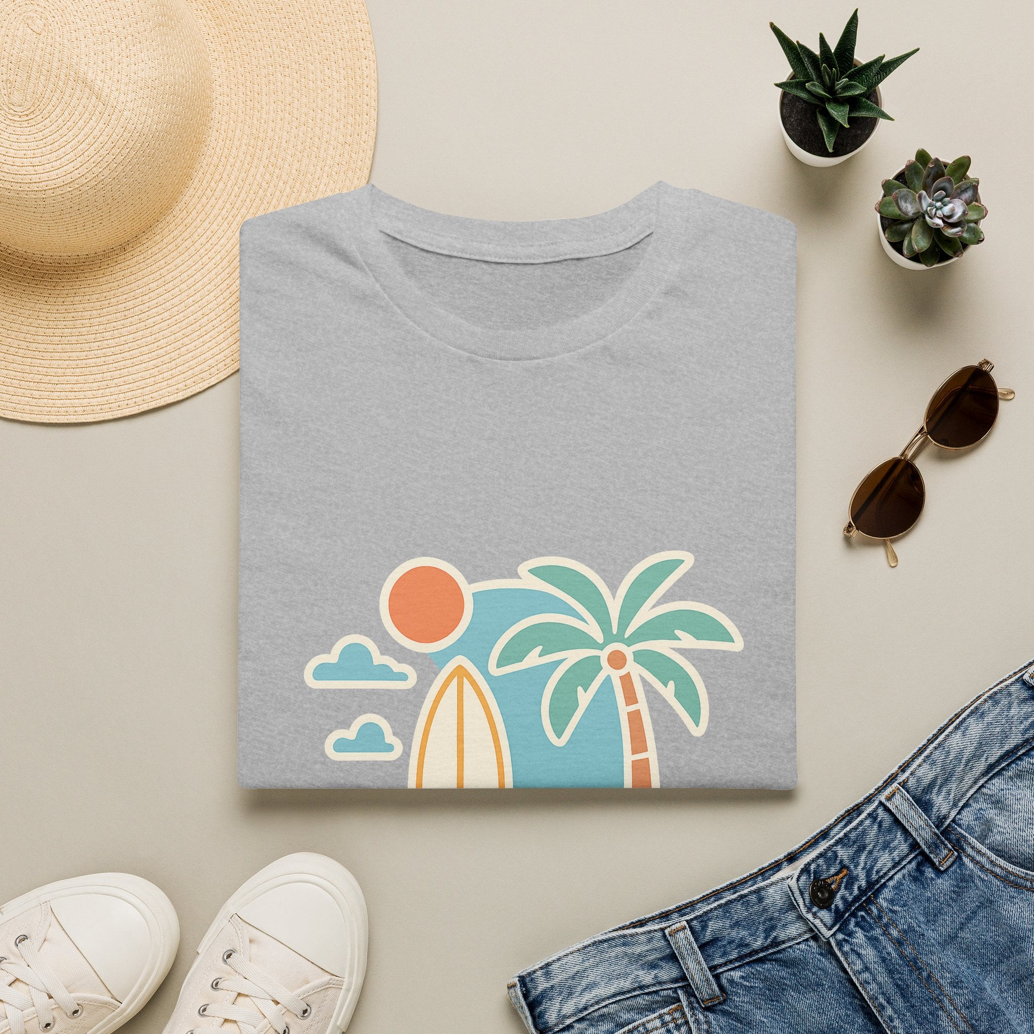 Vintage Beach Vibes Unisex T-Shirt | Soft Comfort Tee for Summer