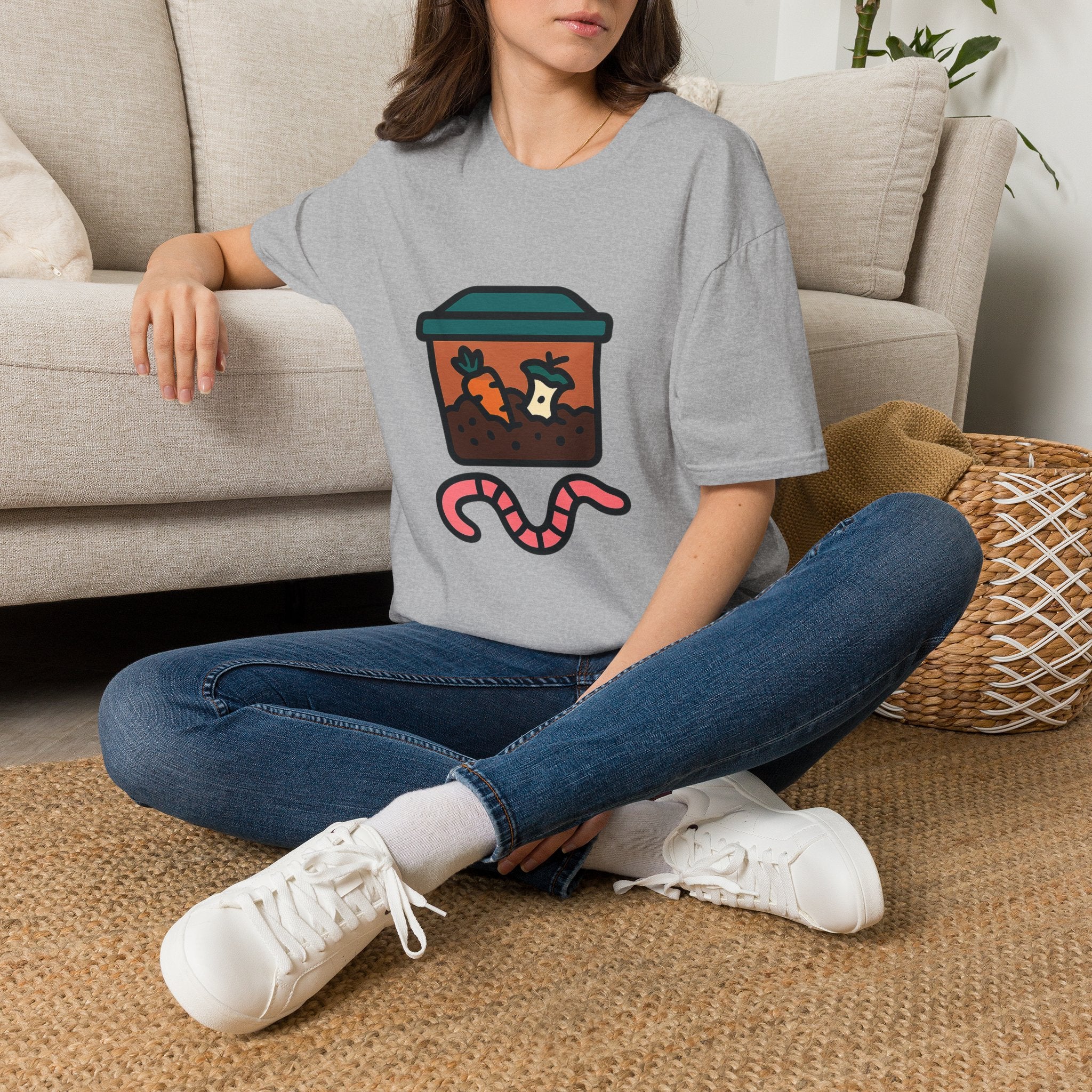 Vermicomposting T-Shirt | Worm Composting Tee for Eco-Conscious Gardeners