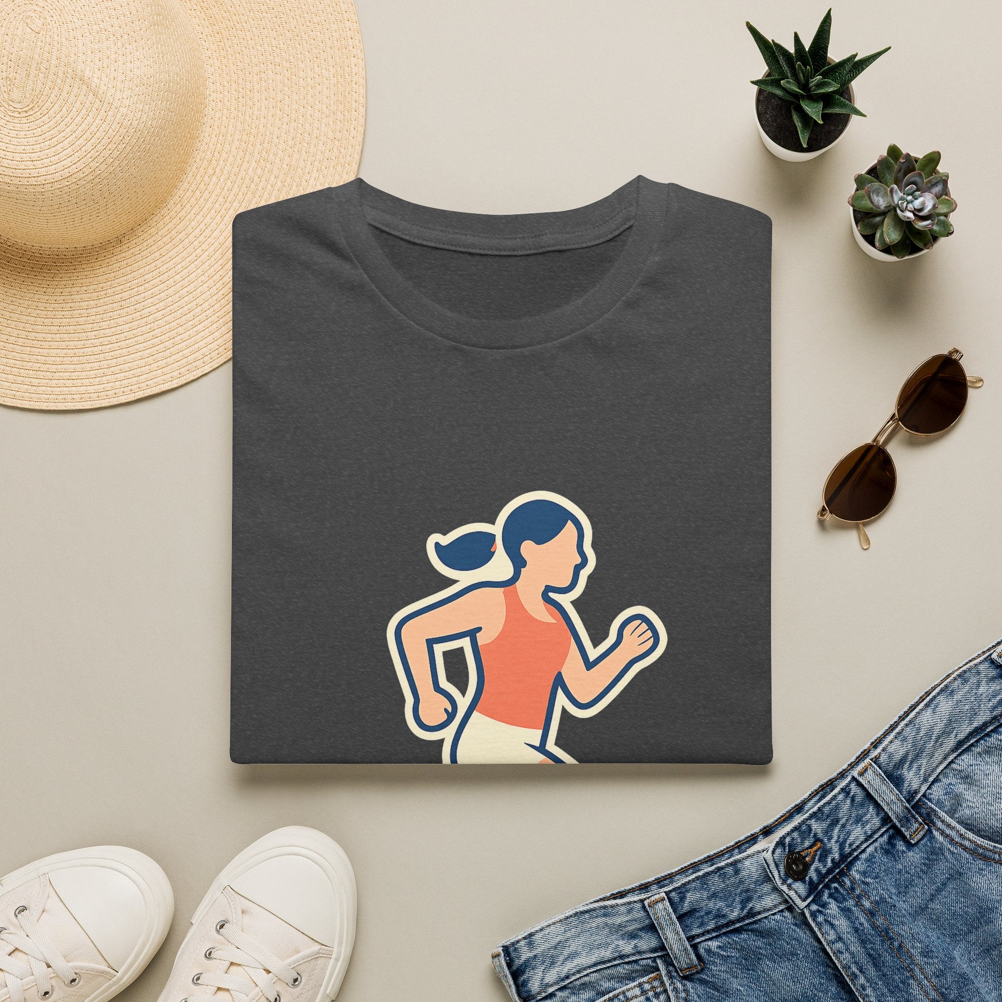 Marathon Runner t-shirt with Marathon runner retirement design – retirement gift for a wife