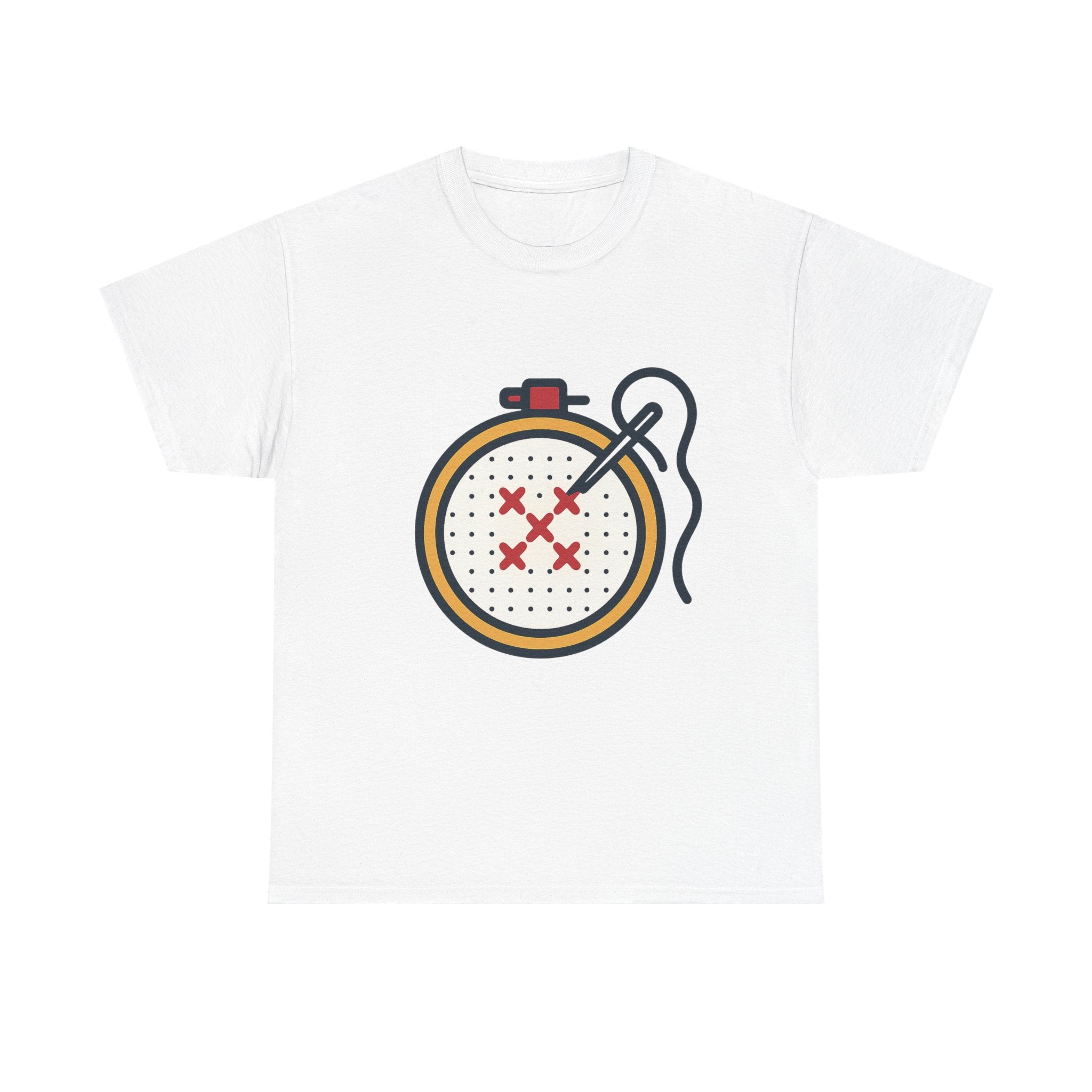Cross Stitch Unisex T-Shirt | Soft Cotton Tee for Needlework Lovers