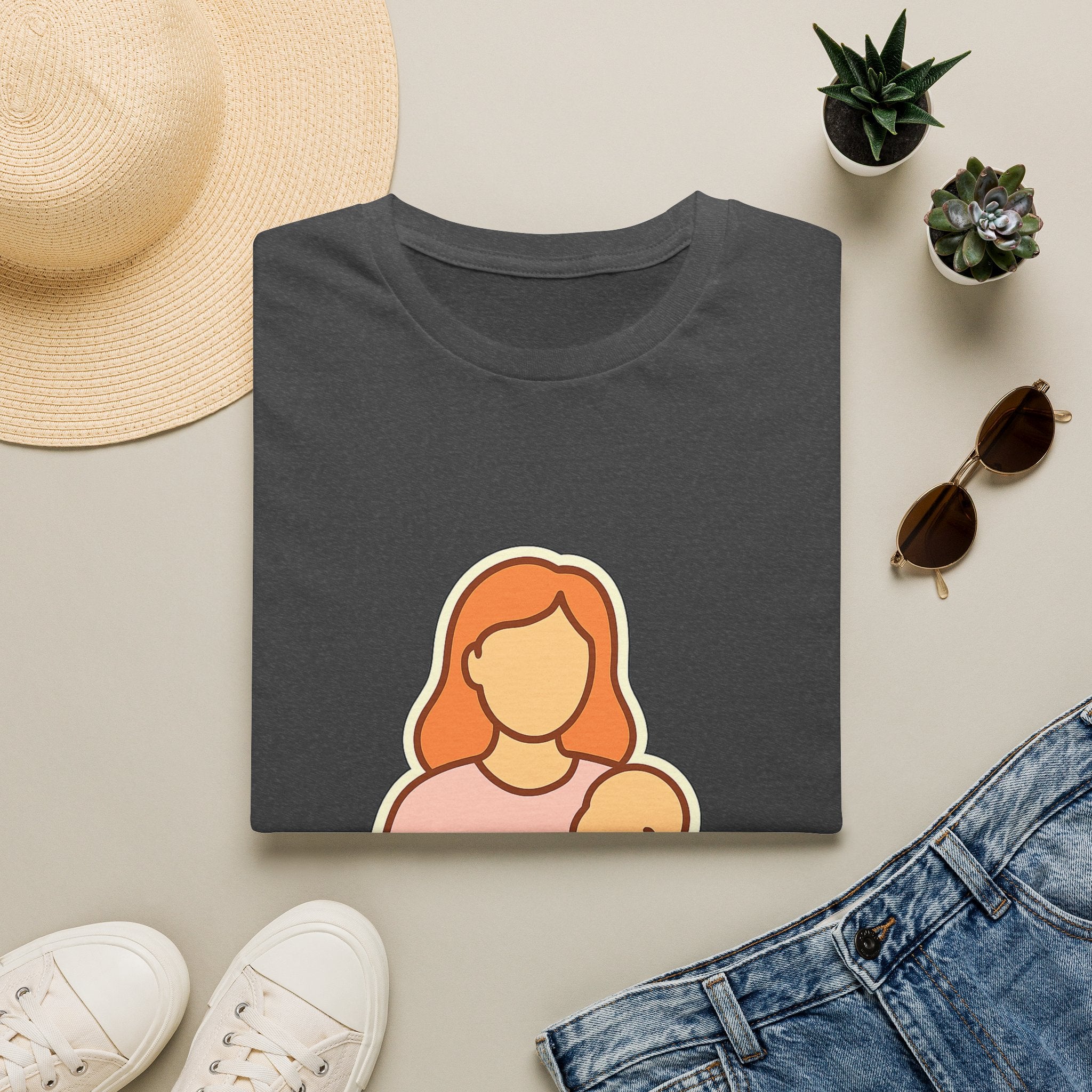 New Mom t-shirt with funny motherhood design – gift for new moms