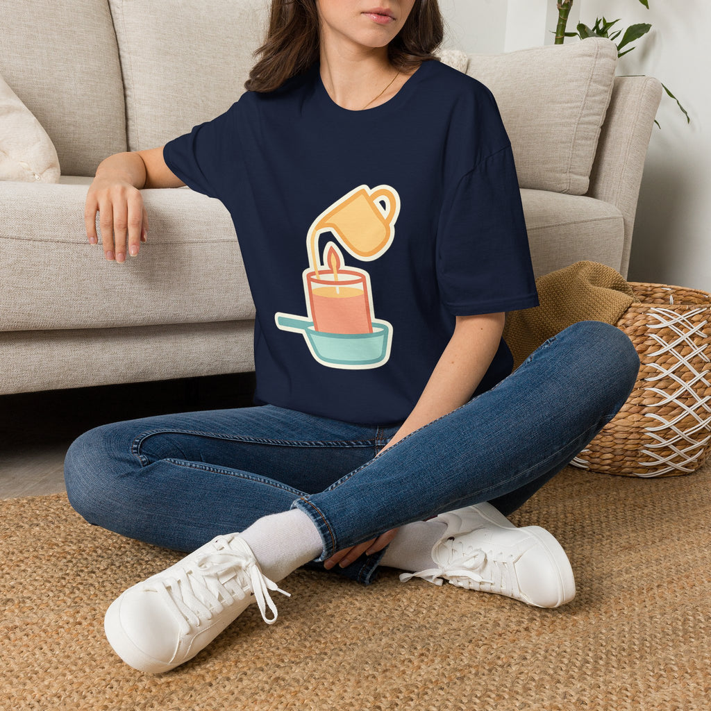 Cosy candle making t-shirt – for the candle maker in your life