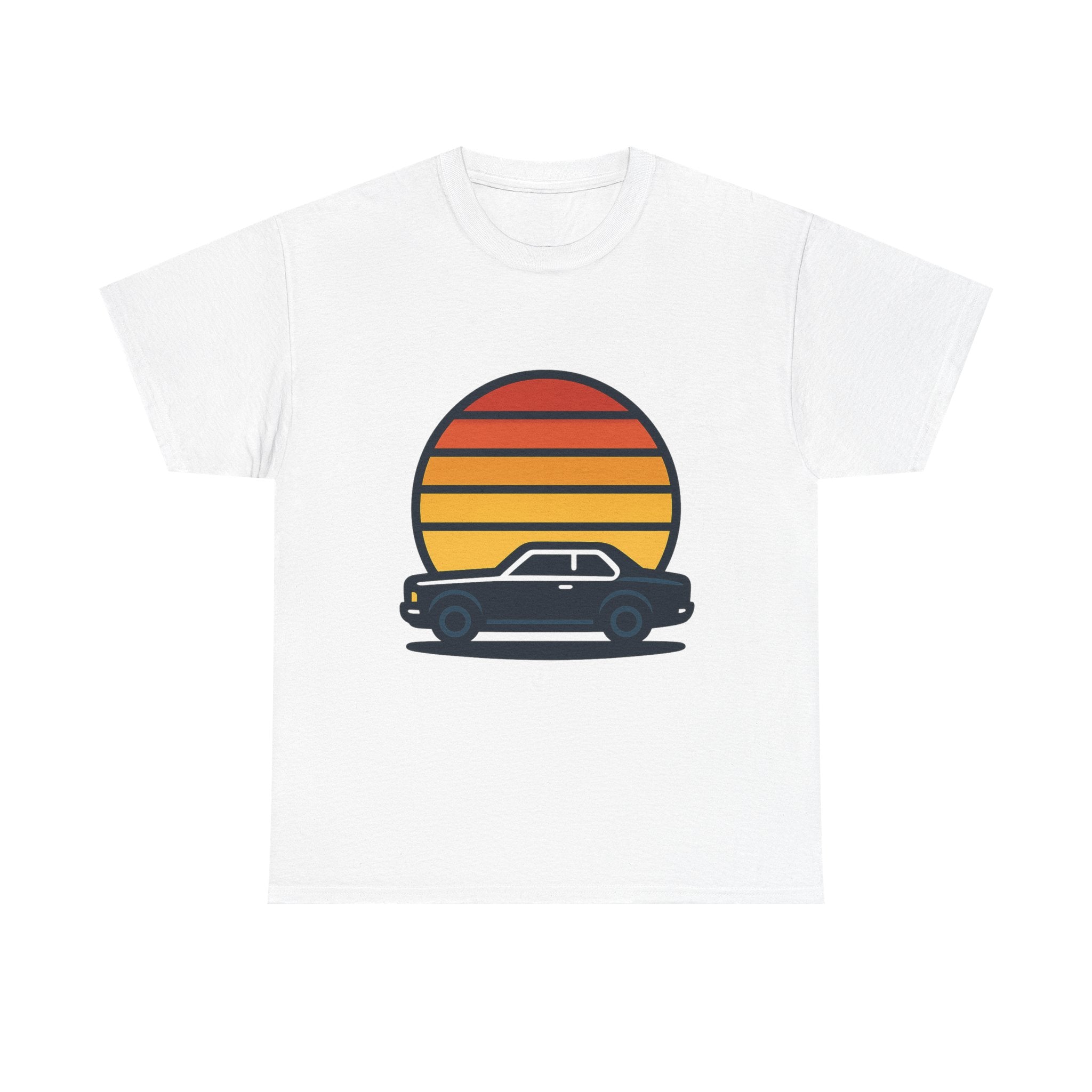Vintage Retro Sunset T-Shirt | Unisex Cotton Tee | Boho Style Apparel
