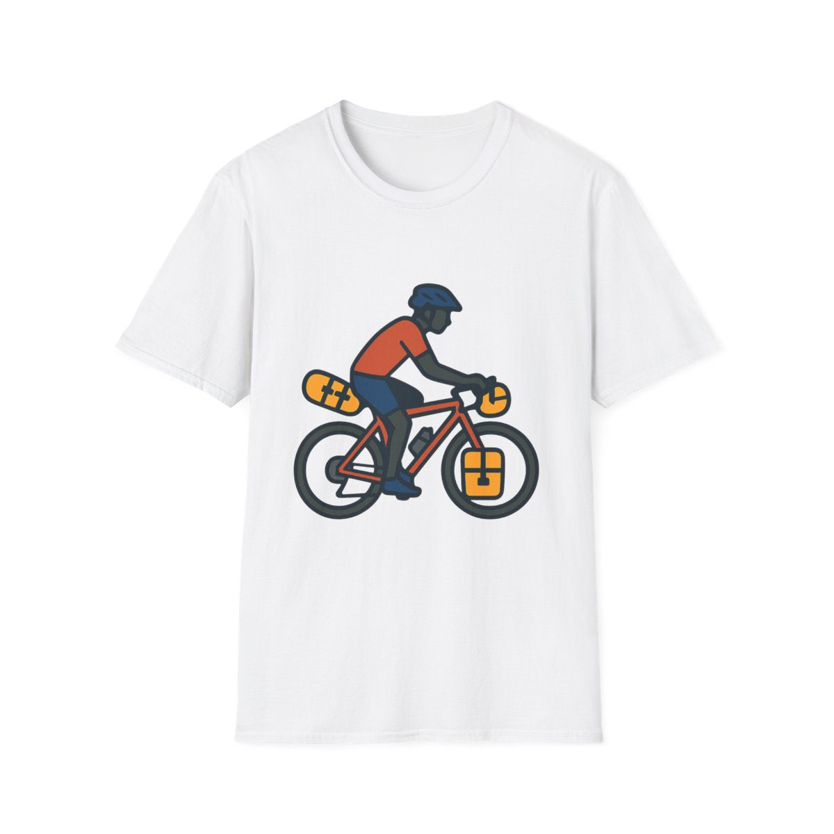 Bikepacking t-shirt with bikepacking adventure design – gift for cyclists