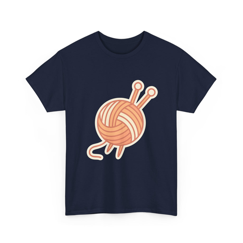 Premium Knitting Yarn Unisex T-Shirt - Soft Cotton Tee for Craft Lovers