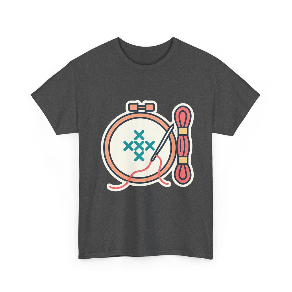 Cross Stitch Unisex T-Shirt | Soft Cotton Tee for Needlework Lovers