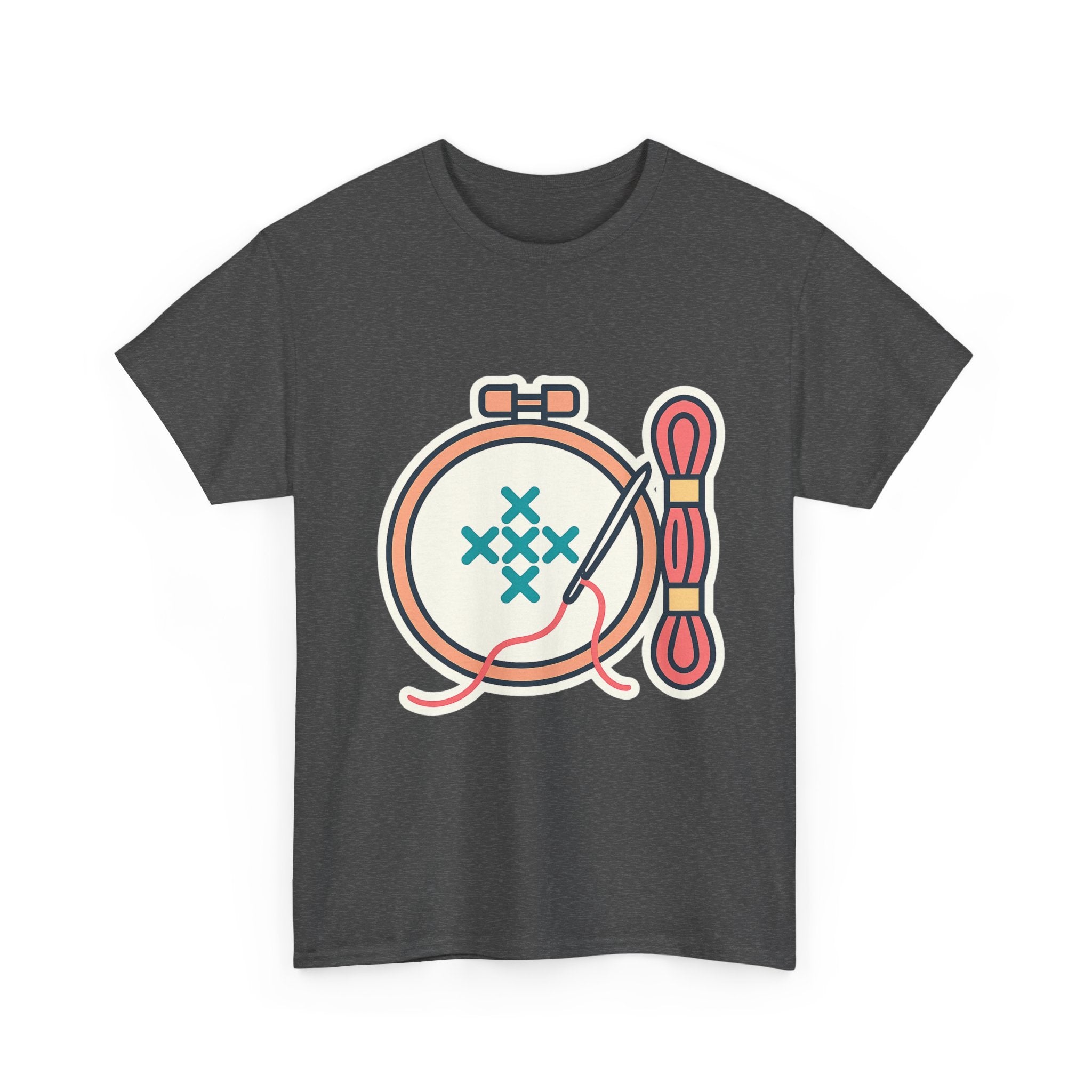 Cross Stitch Unisex T-Shirt | Soft Cotton Tee for Needlework Lovers