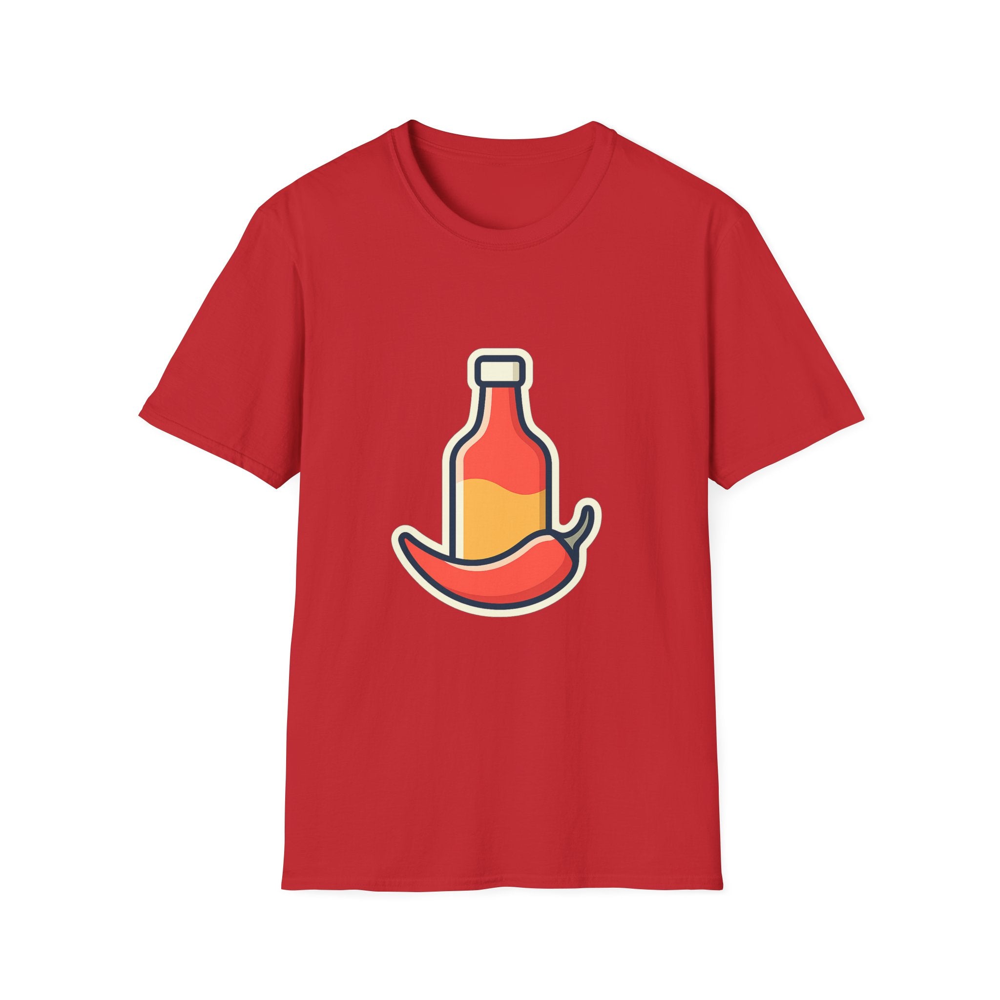 Hot Sauce & Chili Lover Unisex T-Shirt | Soft Cotton Tee for Spicy Food Fans