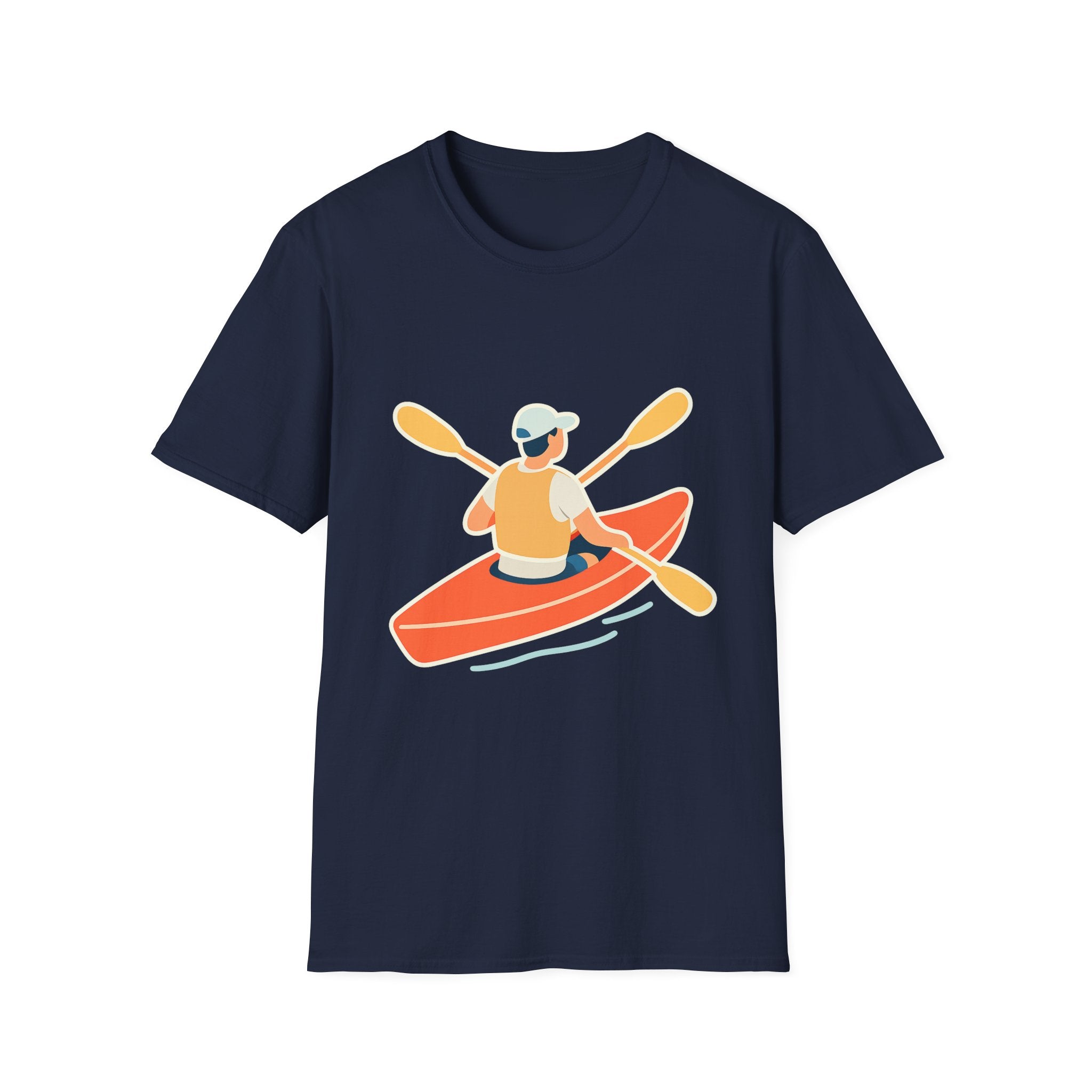 Kayaking Paddling Adventure Unisex T-Shirt - Soft Comfort Cotton Tee