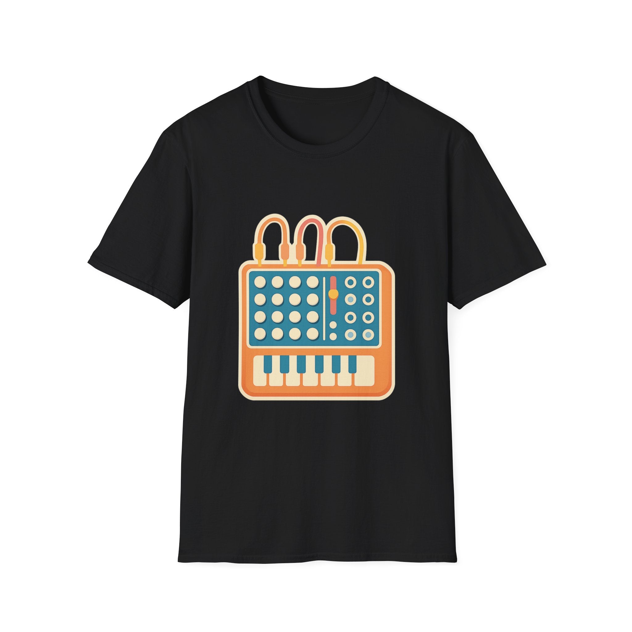 Modular Synthesis t-shirt with synthesizer modular design – gift for synth enthusiasts