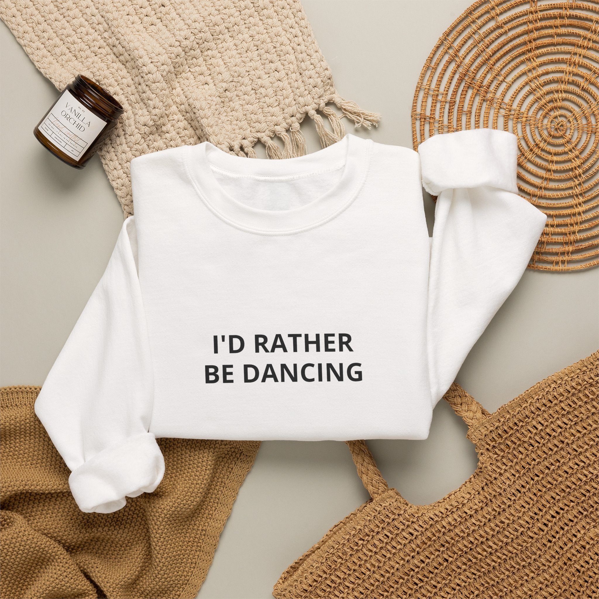 I'd Rather Be Dancing Crewneck Sweatshirt — product view 6 of 12