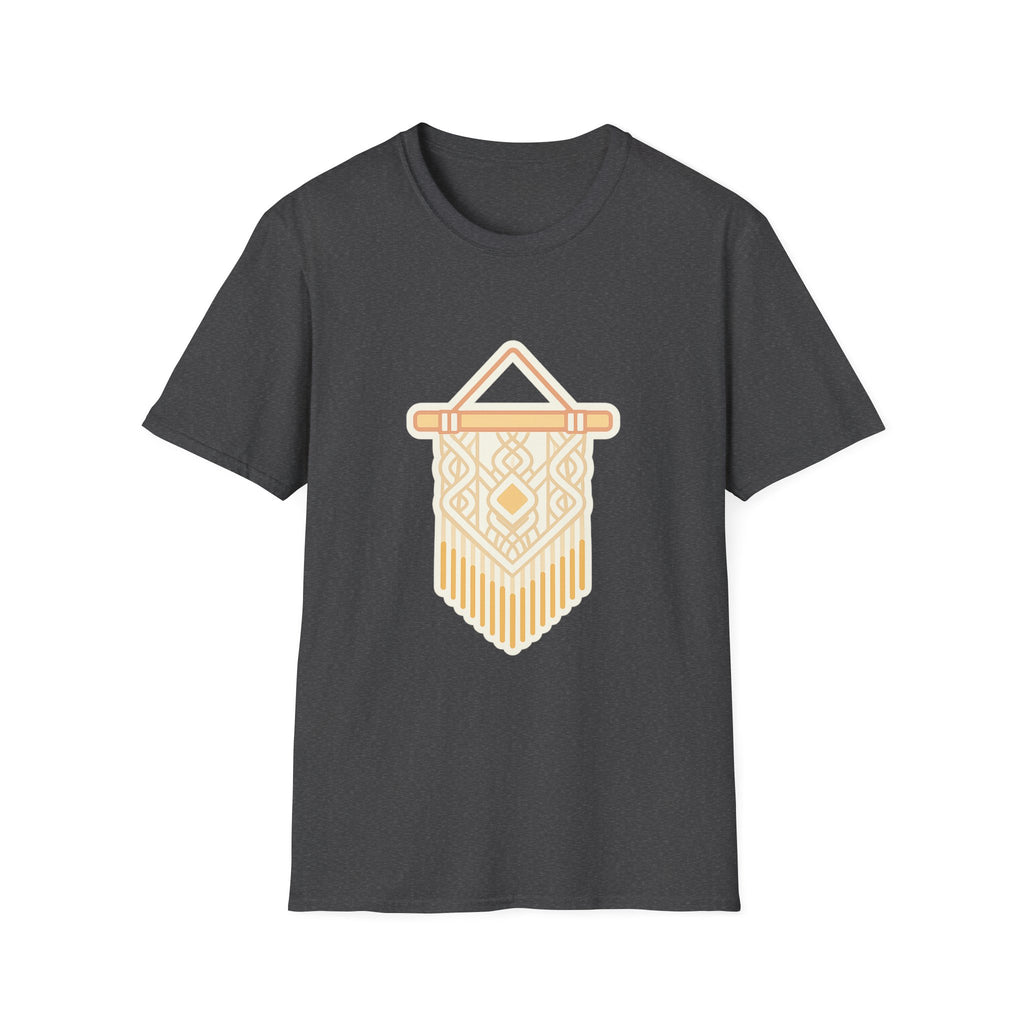Macrame Unisex T-Shirt | Boho Art Print Tee for Men & Women