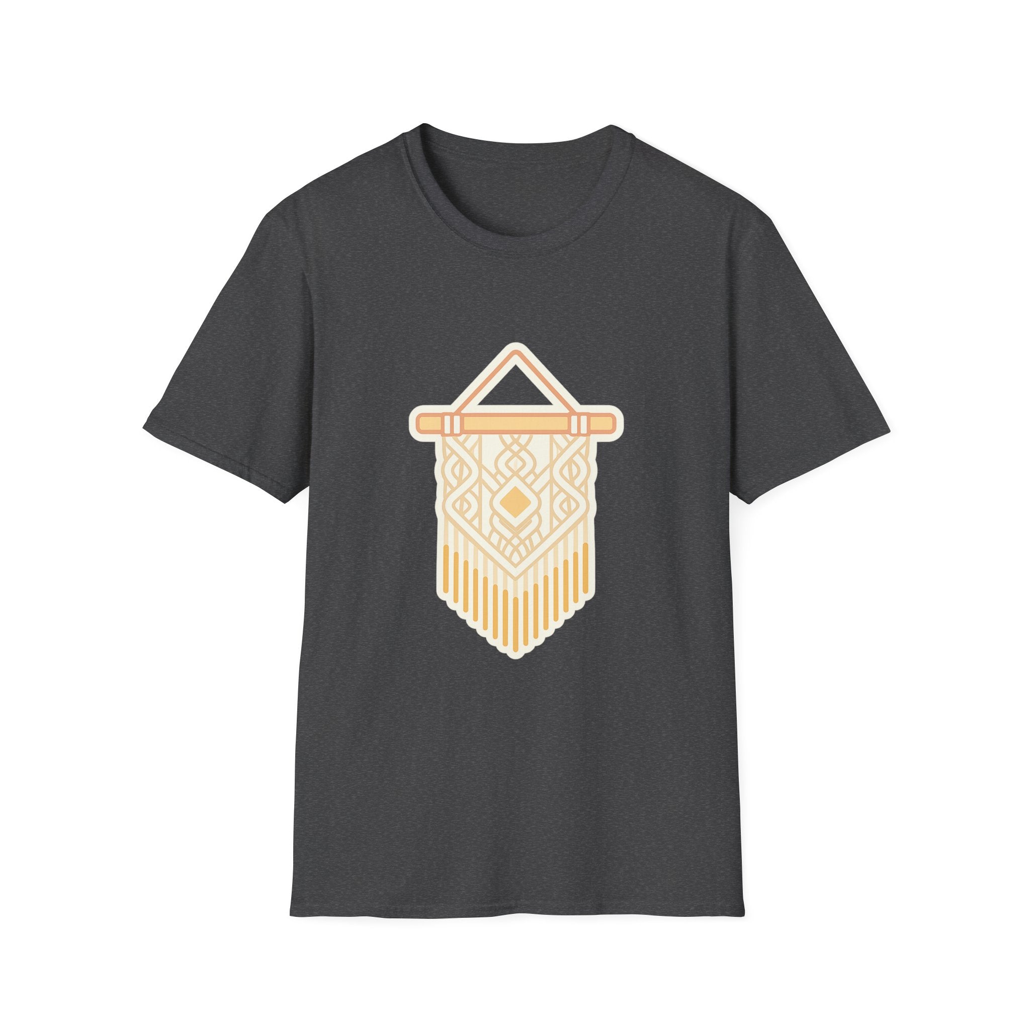 Macrame Unisex T-Shirt | Boho Art Print Tee for Men & Women