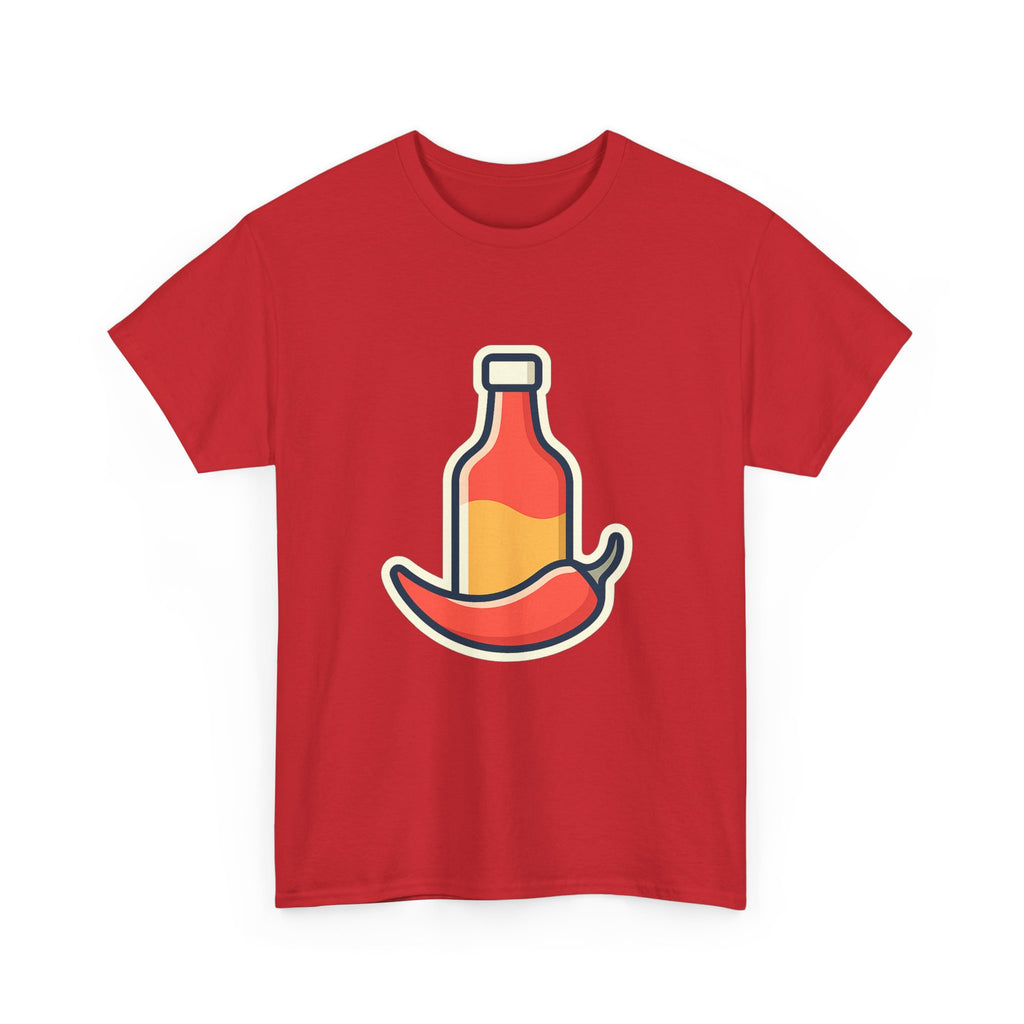 Hot Sauce & Chili Lover Unisex T-Shirt | Soft Cotton Tee for Spicy Food Fans