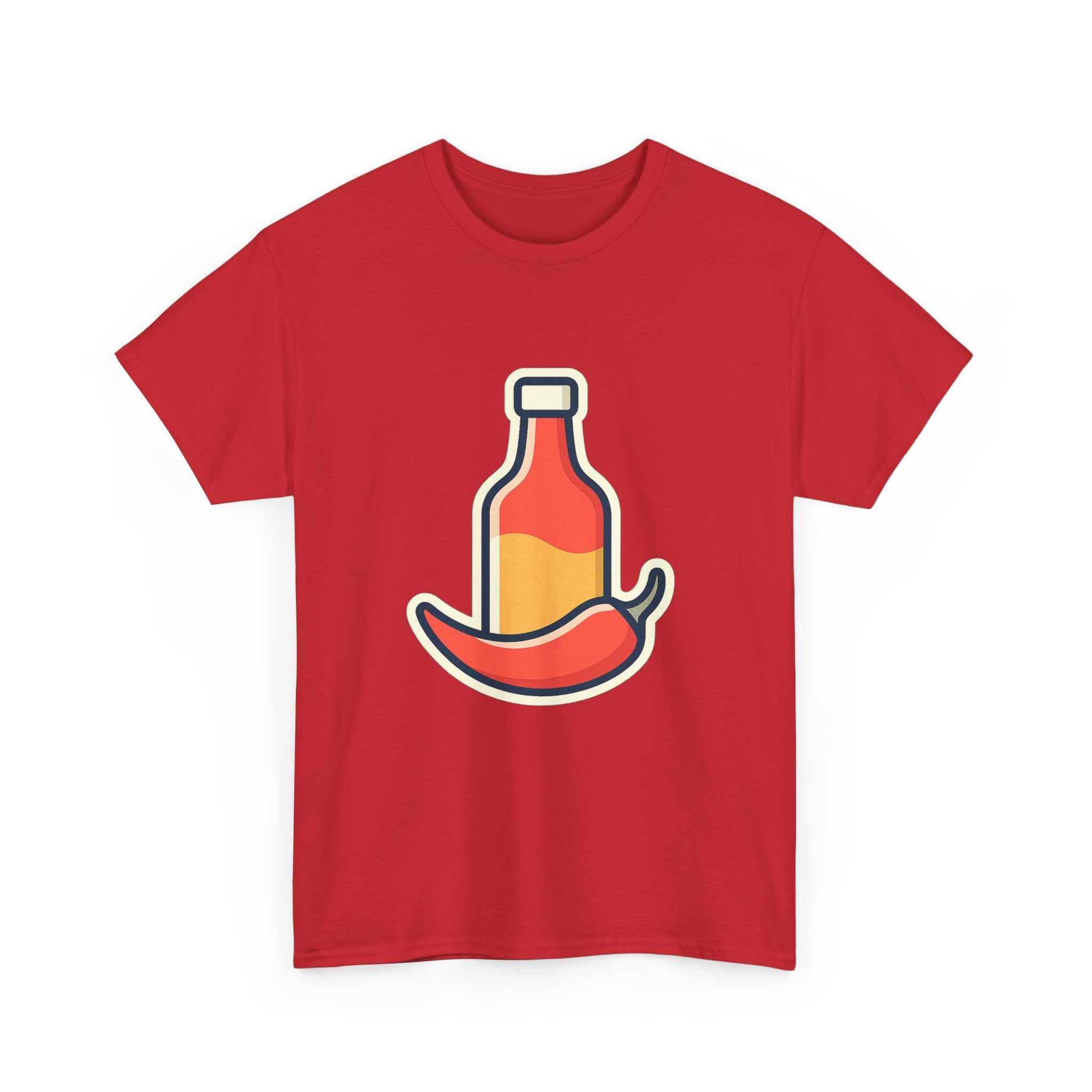 Hot Sauce & Chili Lover Unisex T-Shirt | Soft Cotton Tee for Spicy Food Fans