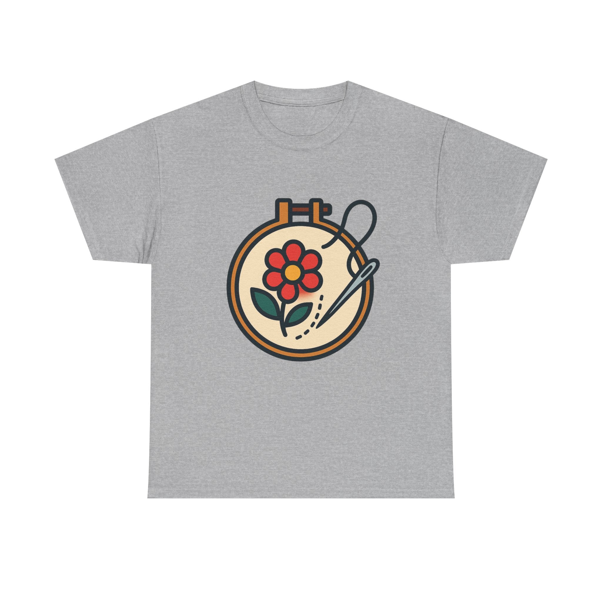 Embroidered Art Unisex T-Shirt | Comfortable Cotton Tee for Art Lovers