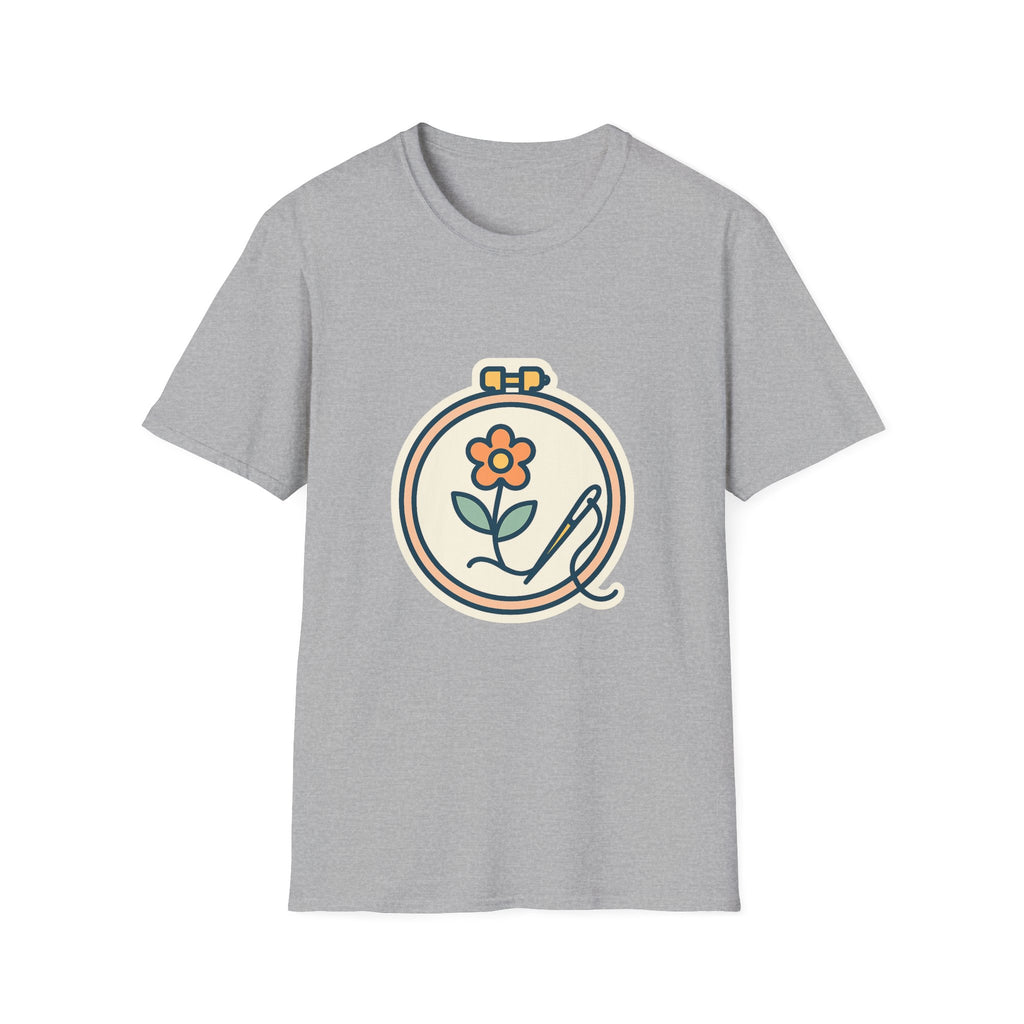 Embroidered Art Unisex T-Shirt | Comfortable Cotton Tee for Art Lovers